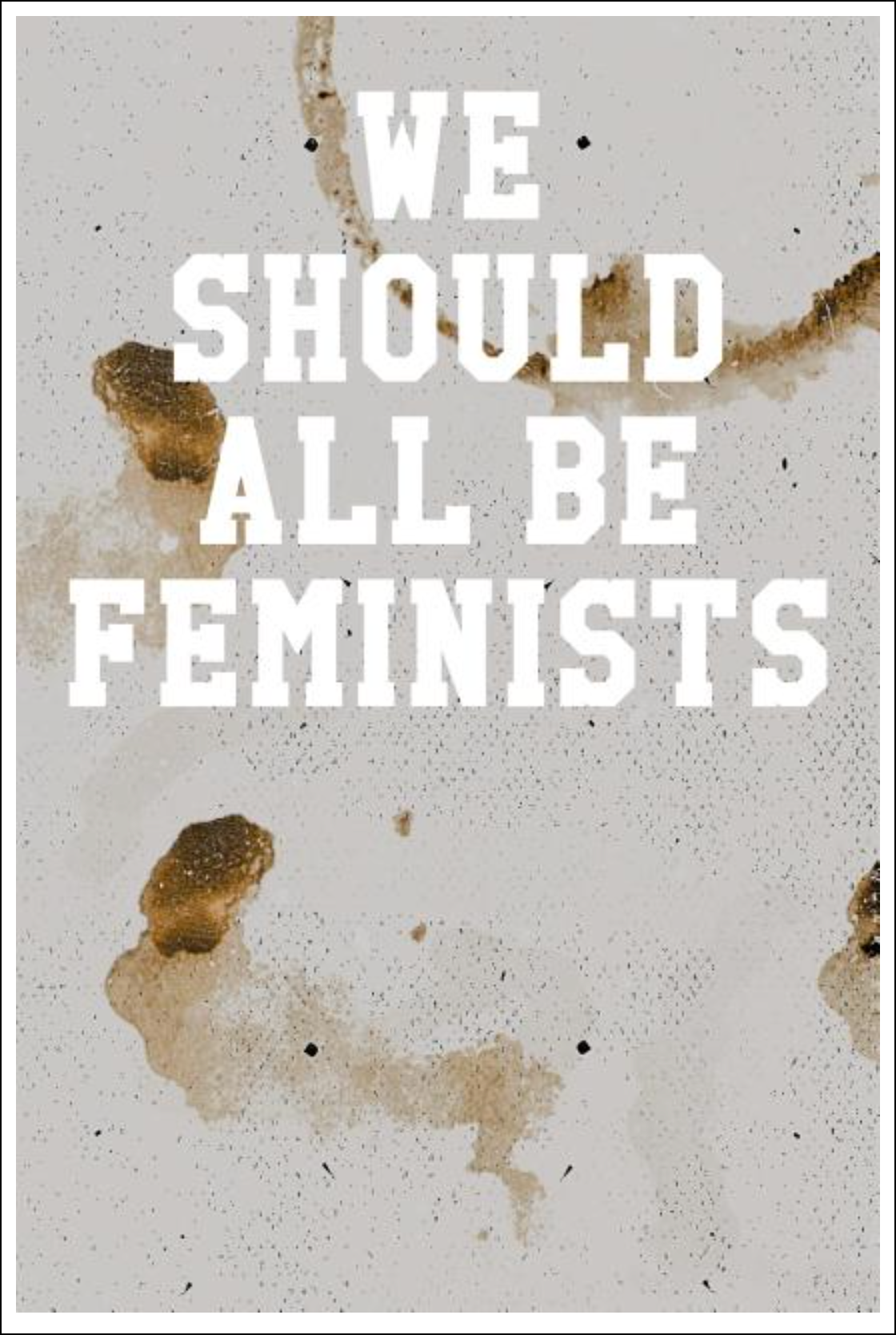 We Should All Be Feminists: College Ruled Notebook - Marble Patterns Coffee Stains Notebooks - Tophatter Daily Deals