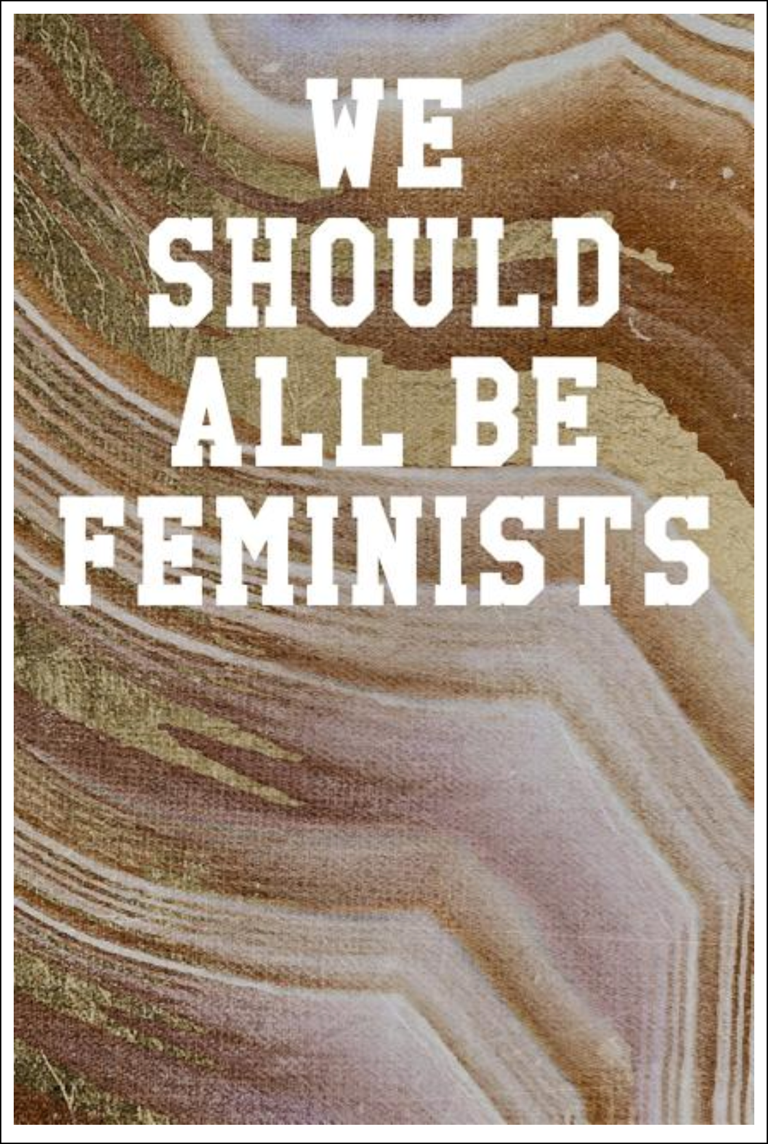 We Should All Be Feminists: College Ruled Notebook - Marble Patterns Sandstone Notebooks - Tophatter Daily Deals