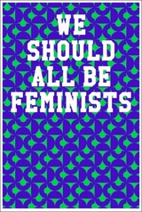 We Should All Be Feminists: College Ruled Notebook - Hemisphere Patterns Blue & Green Notebooks - Tophatter Daily Deals