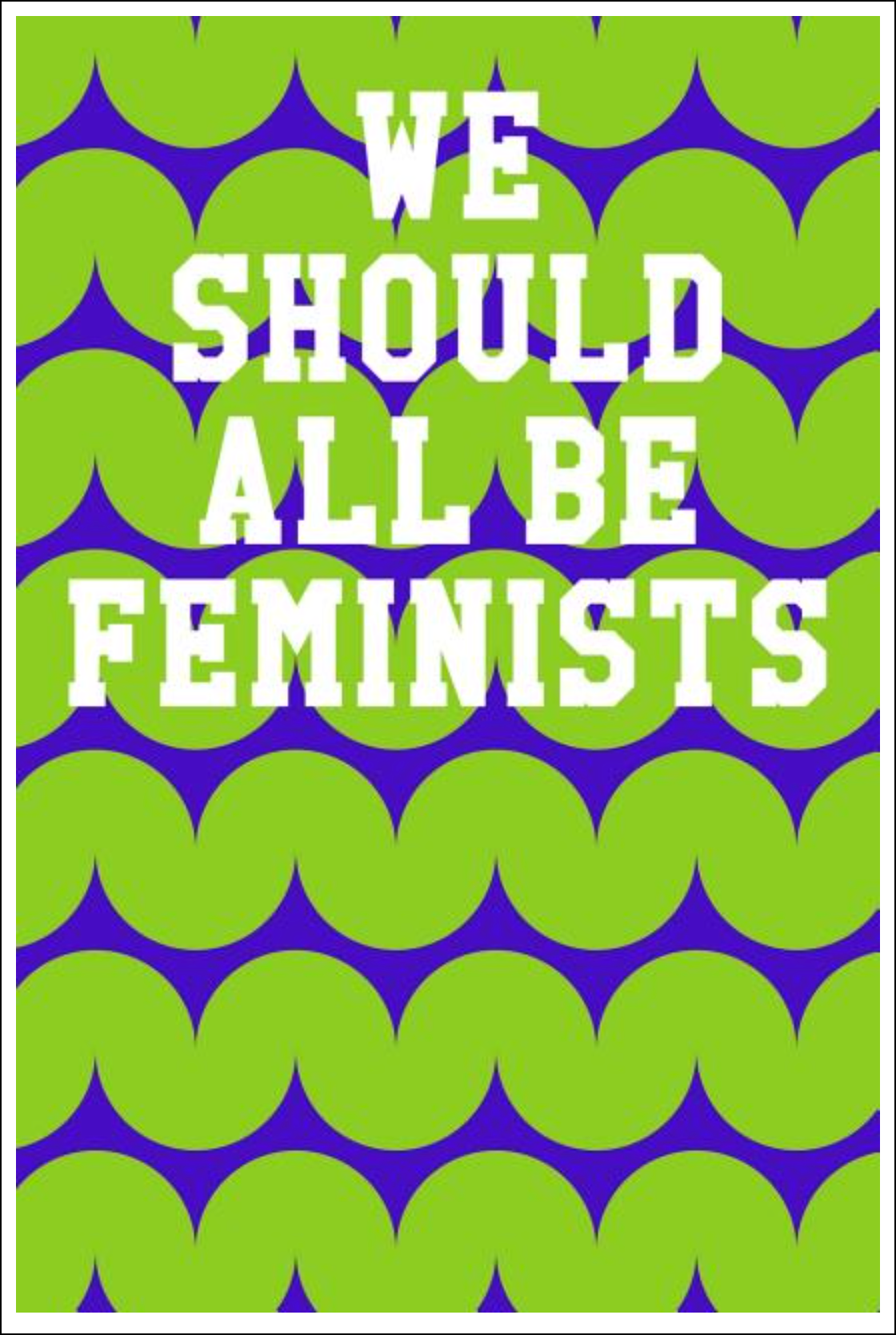 We Should All Be Feminists: College Ruled Notebook - Hemisphere Patterns Lime & Purple Notebooks - Tophatter Daily Deals