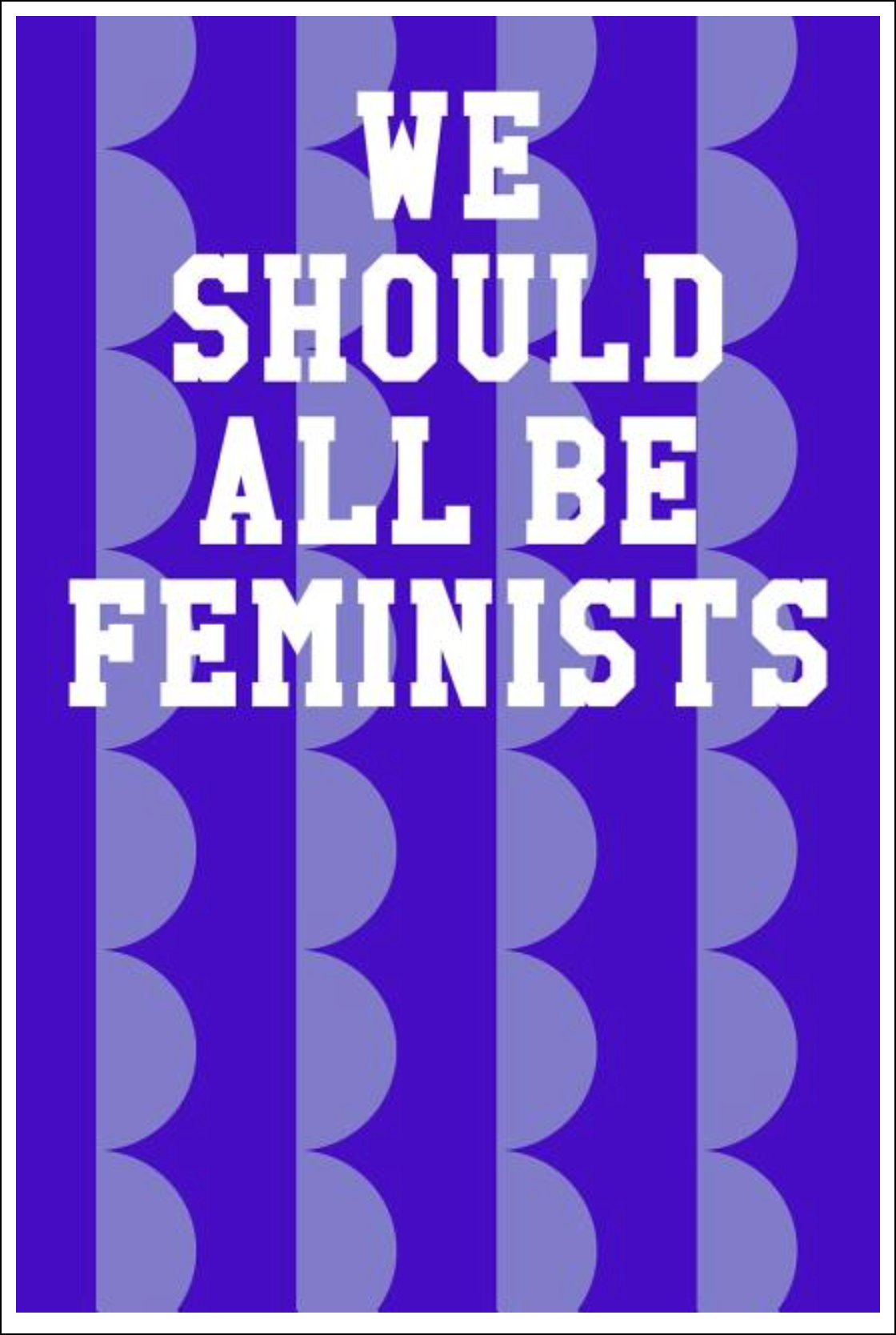 We Should All Be Feminists: College Ruled Notebook - Hemisphere Patterns Purple Notebooks - Tophatter Daily Deals