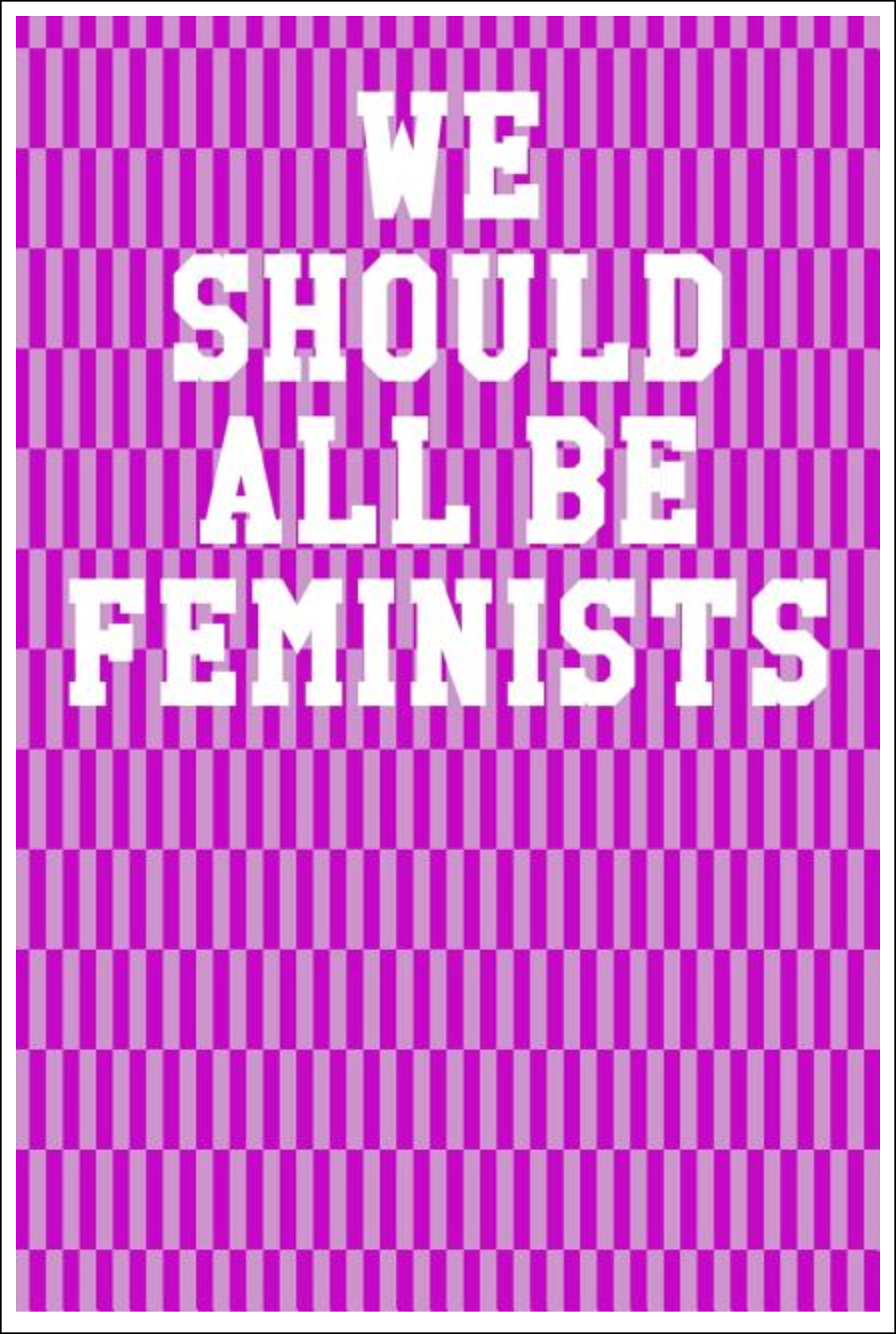 We Should All Be Feminists: College Ruled Notebook - Stripes Pink Notebooks - Tophatter Daily Deals