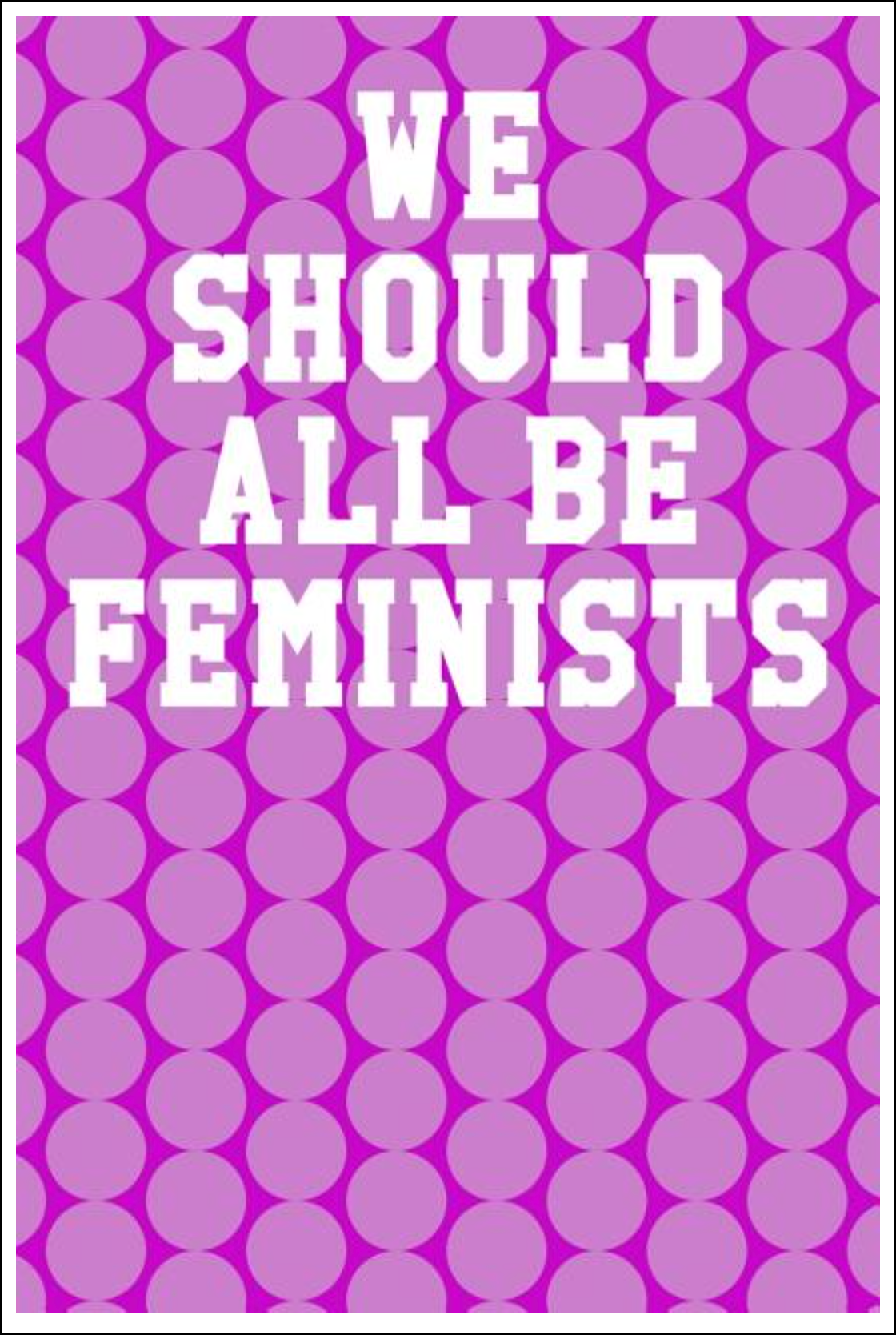 We Should All Be Feminists: College Ruled Notebook - Circles Pink Notebooks - Tophatter Daily Deals