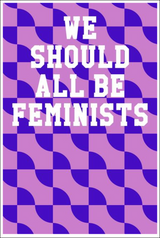 We Should All Be Feminists: College Ruled Notebook - Circles Purple & Pink Notebooks - Tophatter Daily Deals