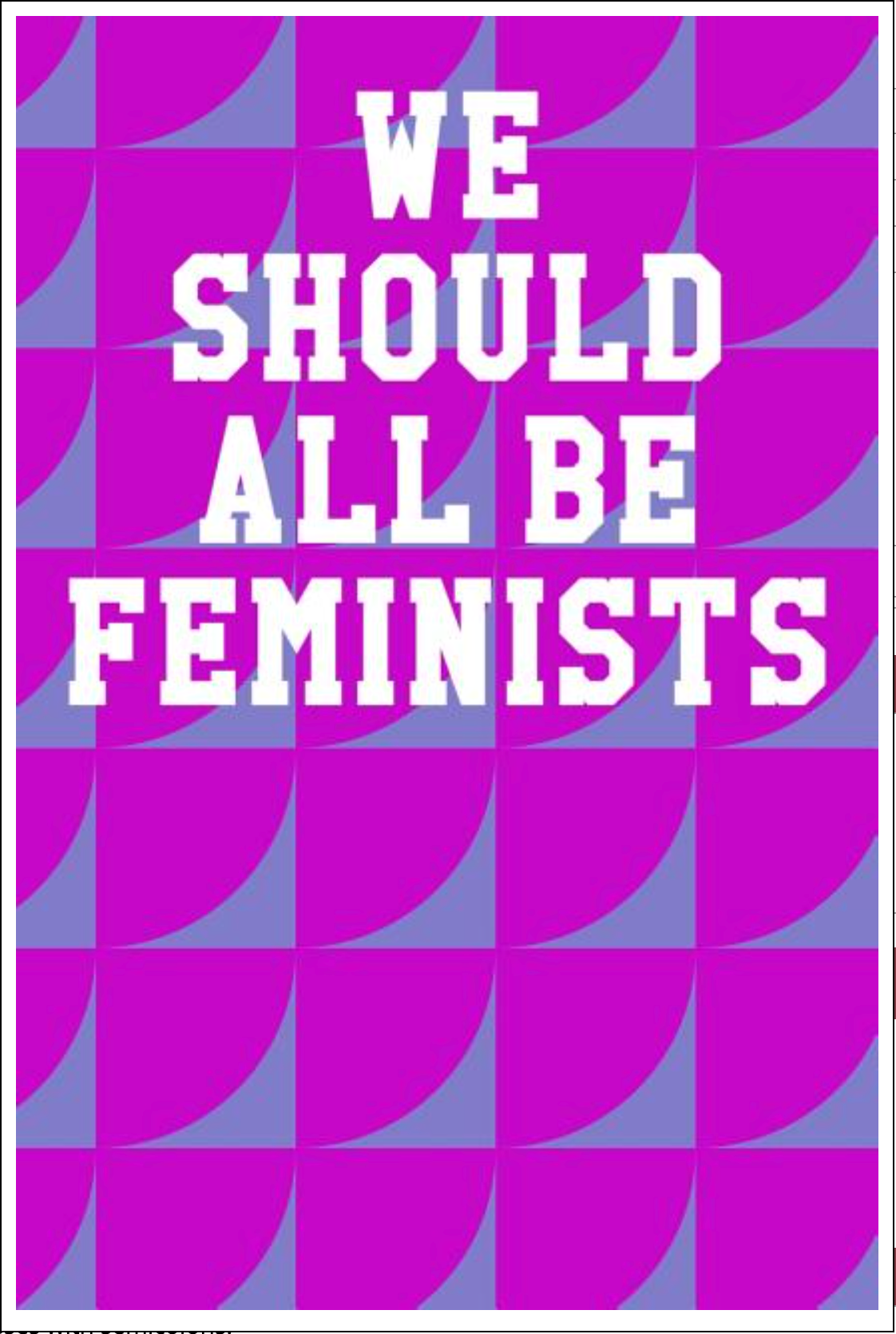 We Should All Be Feminists: College Ruled Notebook - Circles Fuchsia & Lilac Notebooks - Tophatter Daily Deals