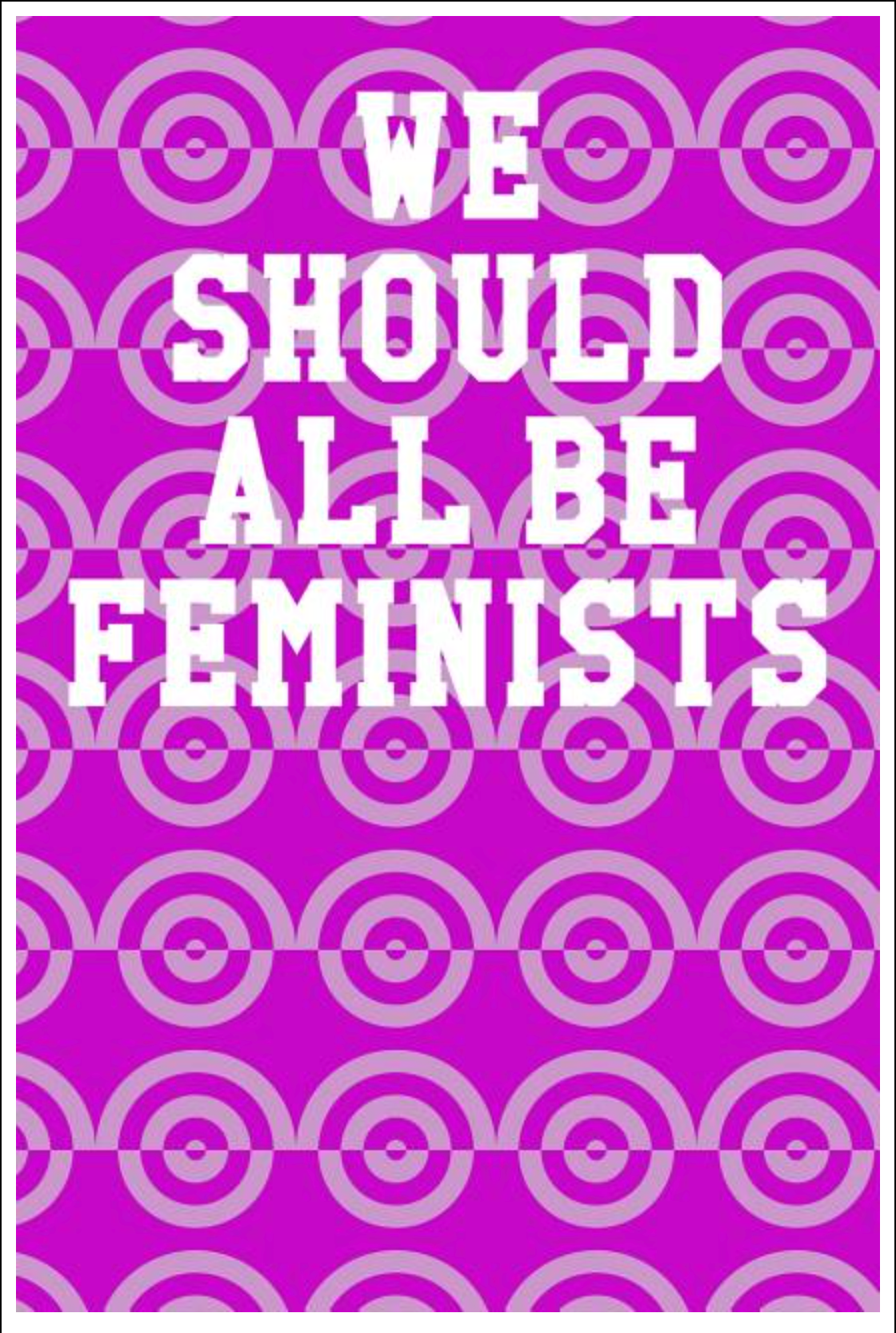 We Should All Be Feminists: College Ruled Notebook - Circles Pink Targets Notebooks - Tophatter Daily Deals