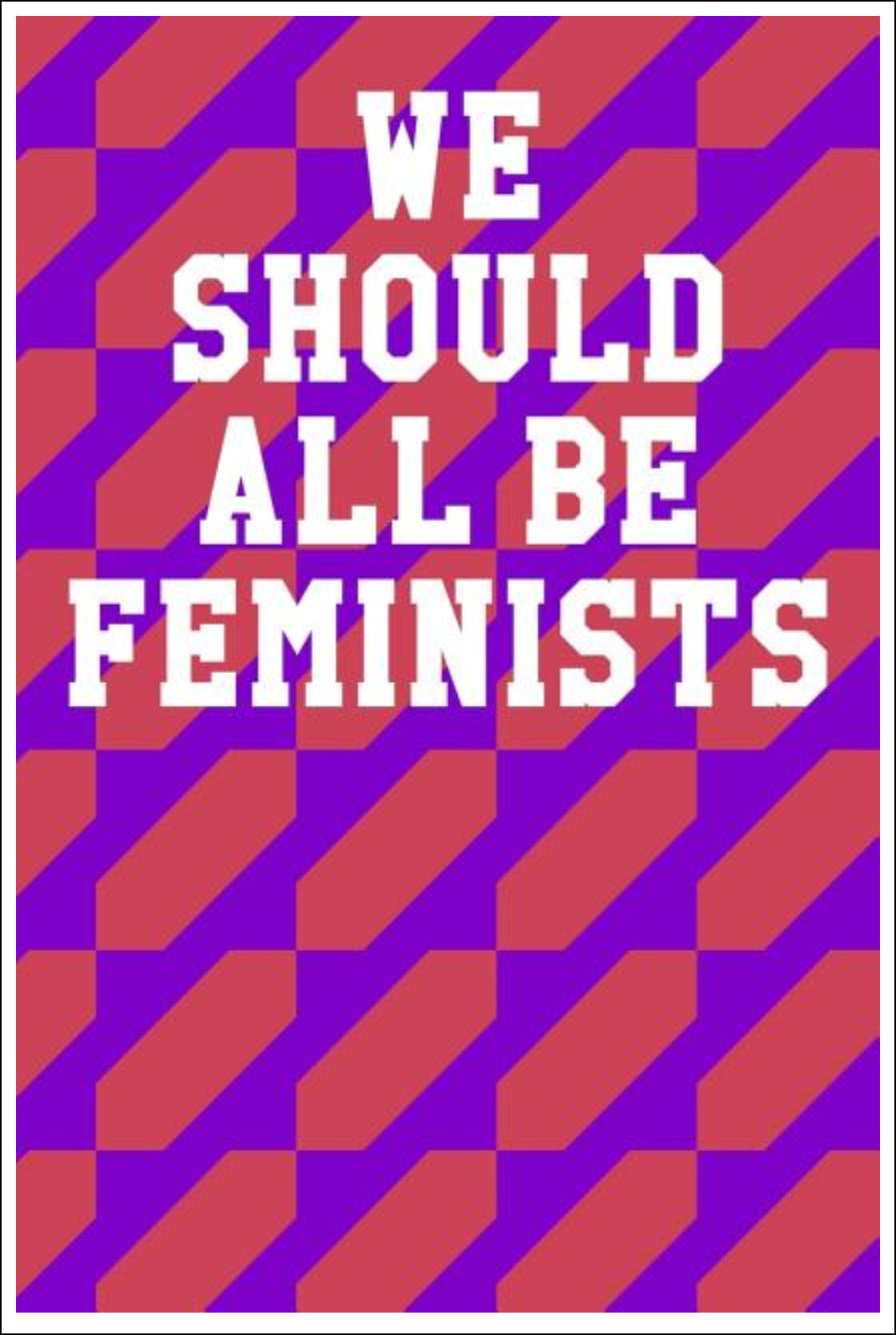 We Should All Be Feminists: College Ruled Notebook - Stripes Red & Purple Notebooks - Tophatter Daily Deals