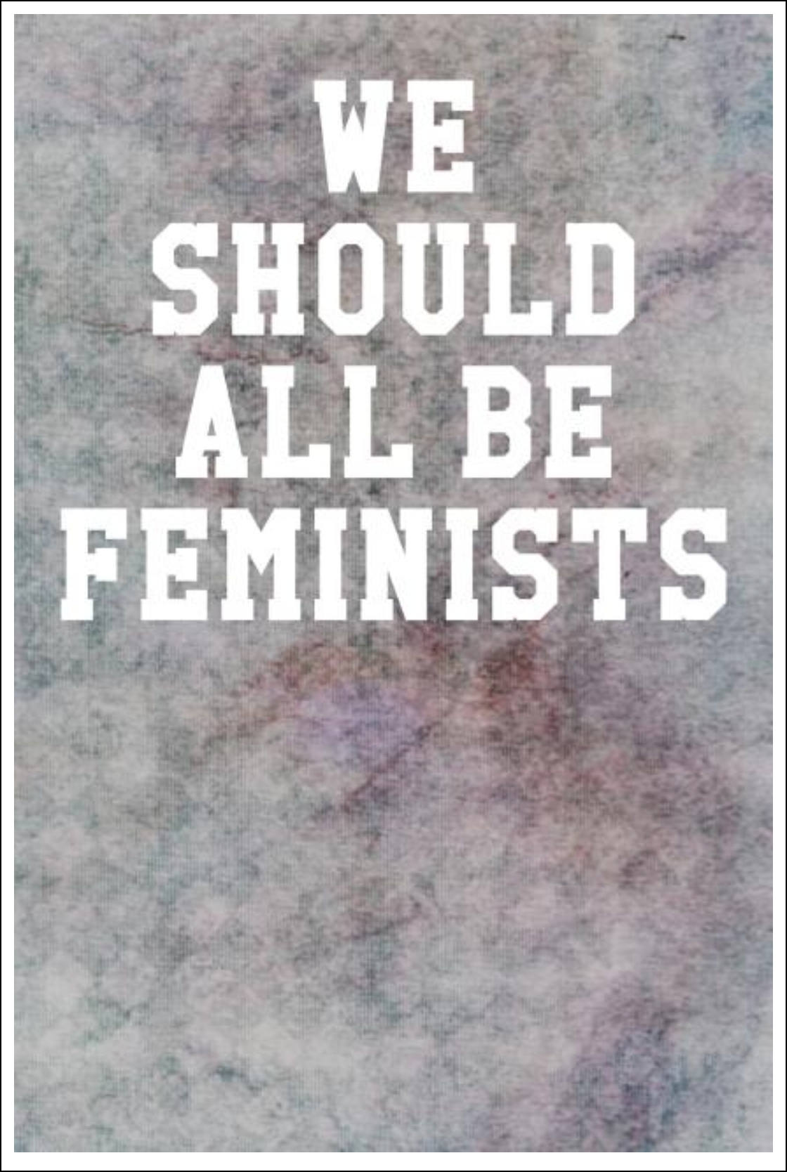 We Should All Be Feminists: Wide Ruled Notebook - Marble Patterns Pale Gray Notebooks - Tophatter Daily Deals