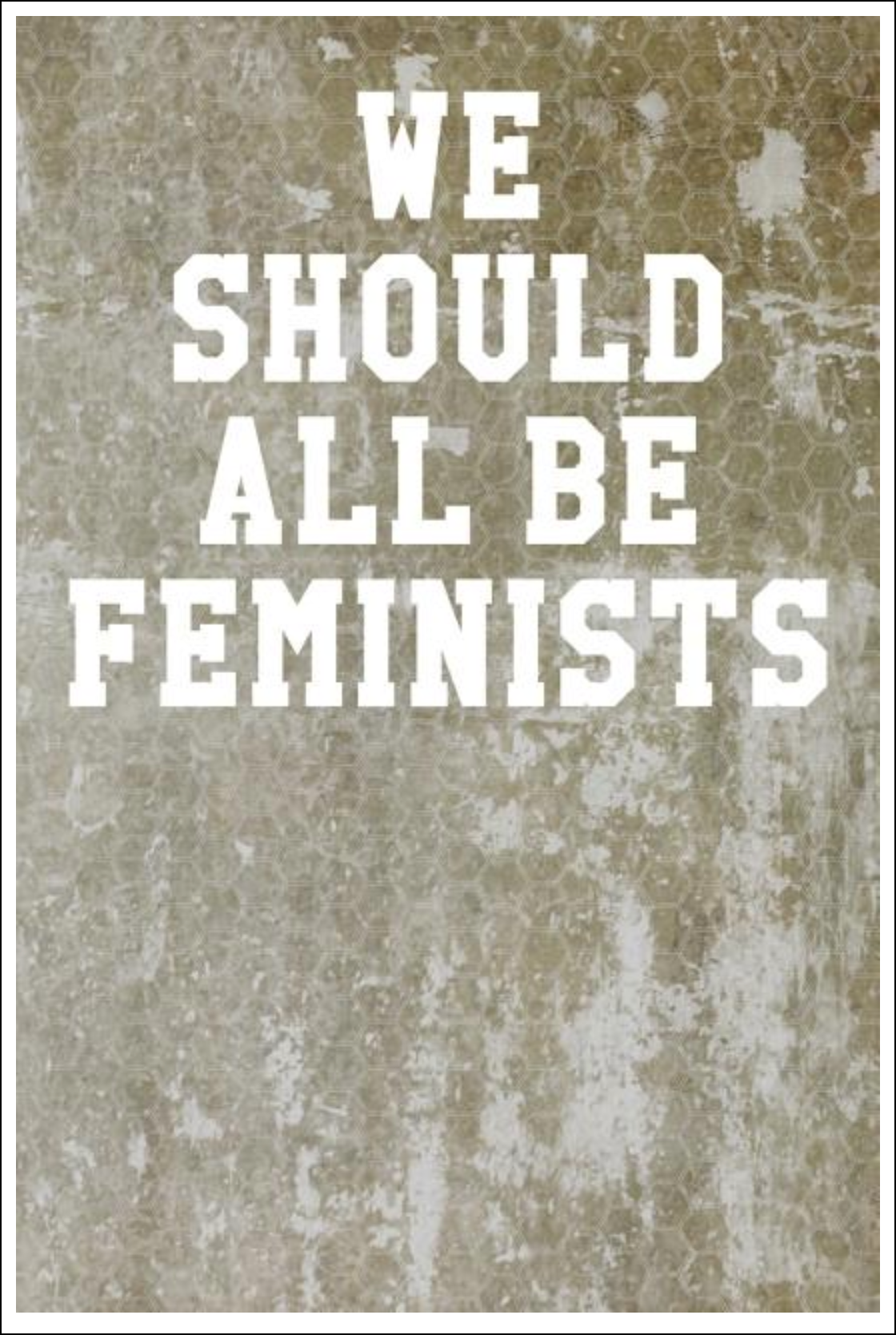 We Should All Be Feminists: Wide Ruled Notebook - Marble Patterns Yellow Honeycomb Notebooks - Tophatter Daily Deals