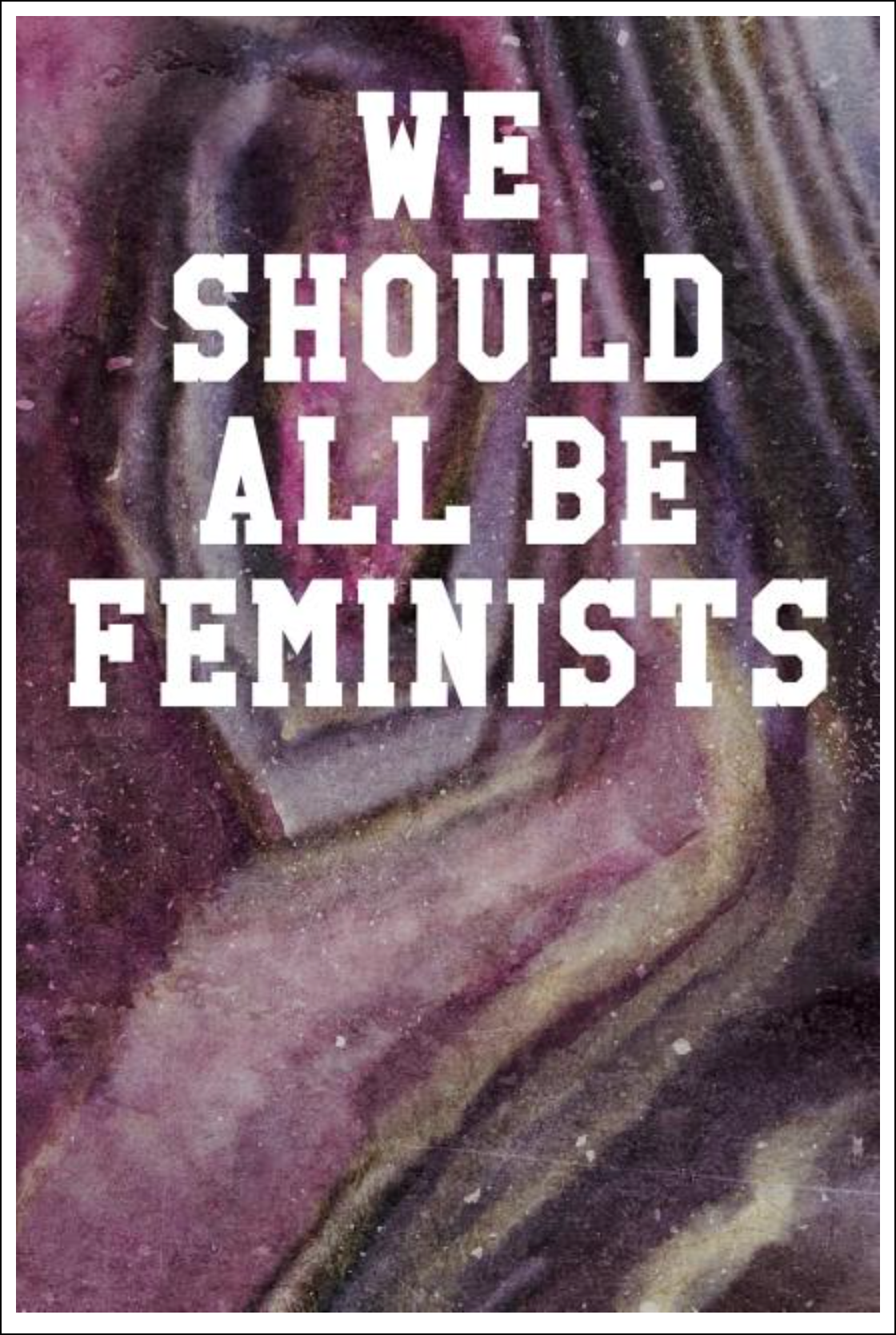 We Should All Be Feminists: Wide Ruled Notebook - Marble Patterns Amethyst Notebooks - Tophatter Daily Deals