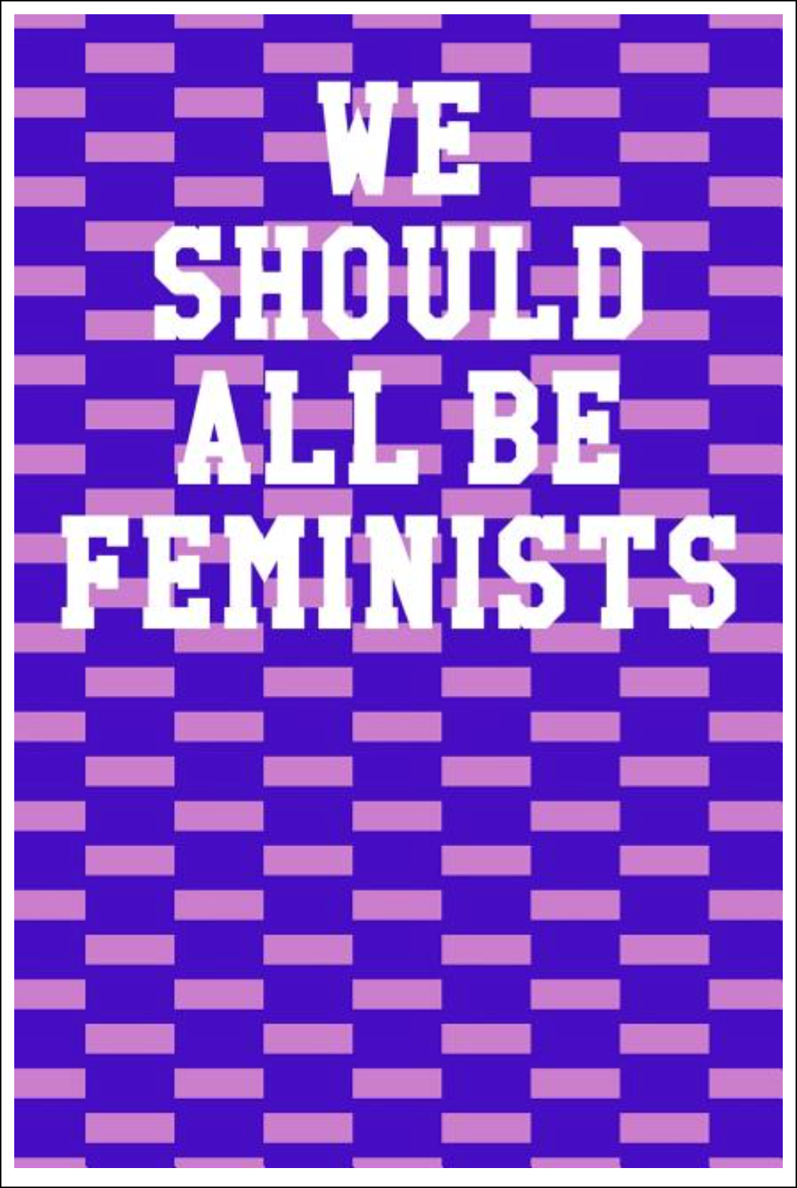 We Should All Be Feminists: Wide Ruled Notebook - Stripes Purple & Pink Notebooks - Tophatter Daily Deals
