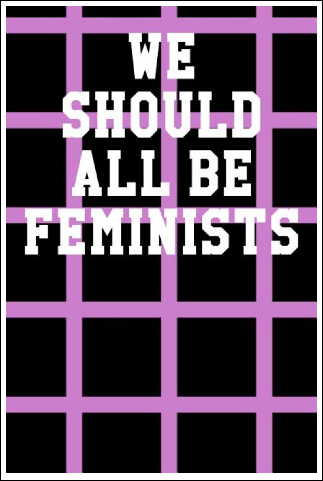 We Should All Be Feminists: Wide Ruled Notebook - Stripes Black & Pink Notebooks - Tophatter Daily Deals