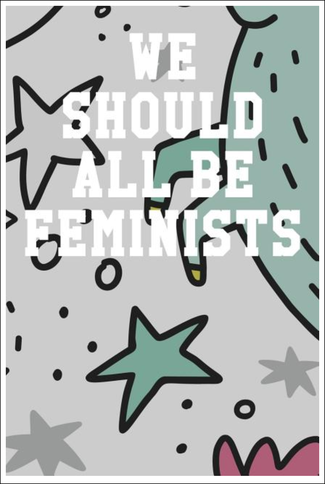 We Should All Be Feminists: Wide Ruled Notebook - Stars Mint Notebooks - Tophatter Daily Deals