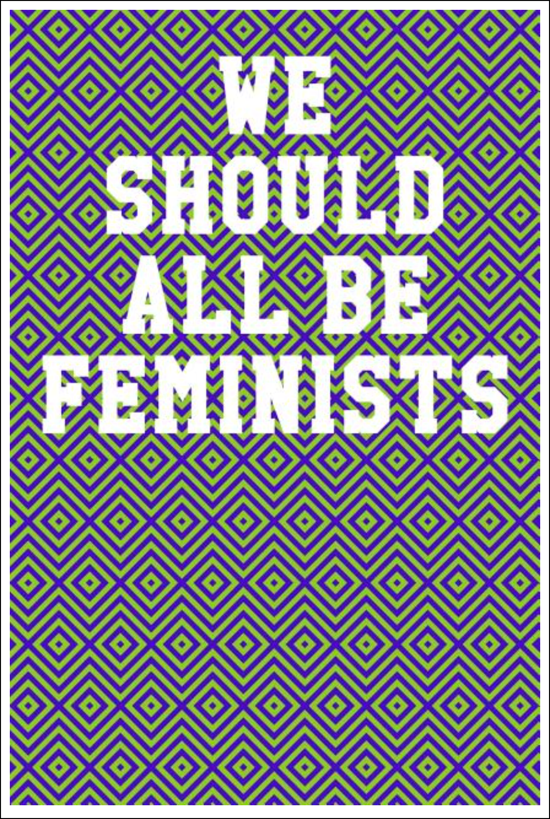 We Should All Be Feminists: Wide Ruled Notebook - Chevron Patterns Purple & Lime Notebooks - Tophatter Daily Deals