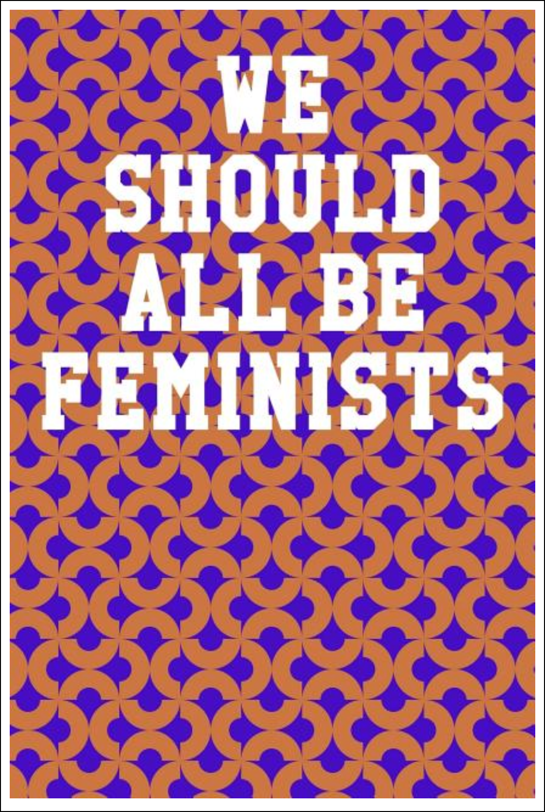 We Should All Be Feminists: Wide Ruled Notebook - Semi-Circle Patterns Orange & Purple Notebooks - Tophatter Daily Deals