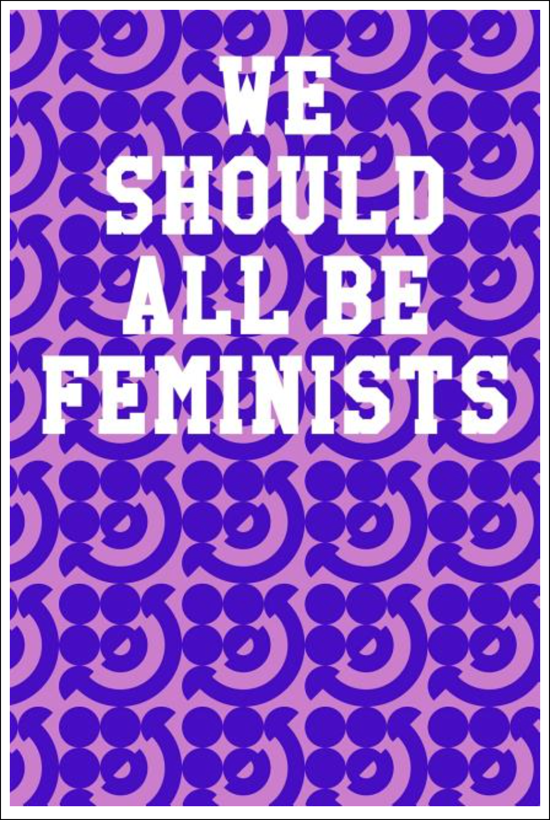 We Should All Be Feminists: Wide Ruled Notebook - Circles Purple & Pink Notebooks - Tophatter Daily Deals
