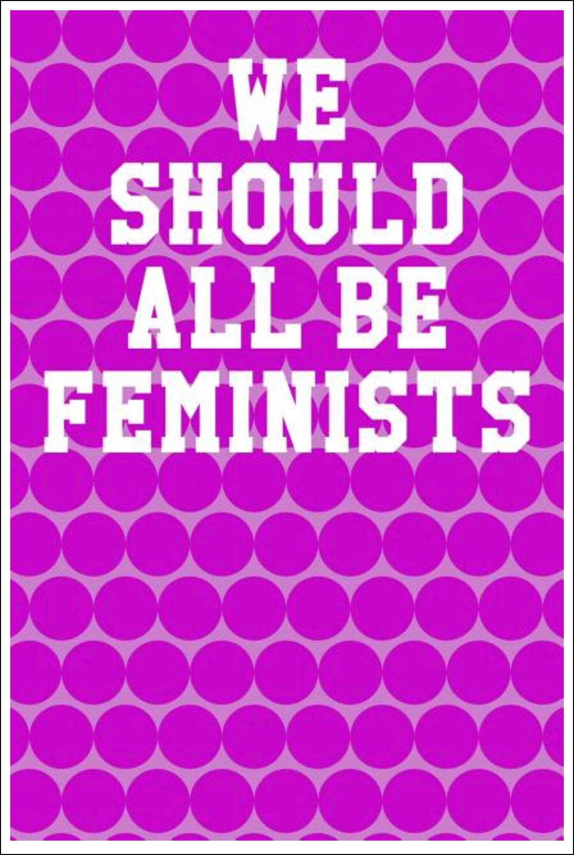 We Should All Be Feminists: Wide Ruled Notebook - Circles Pink Notebooks - Tophatter Daily Deals