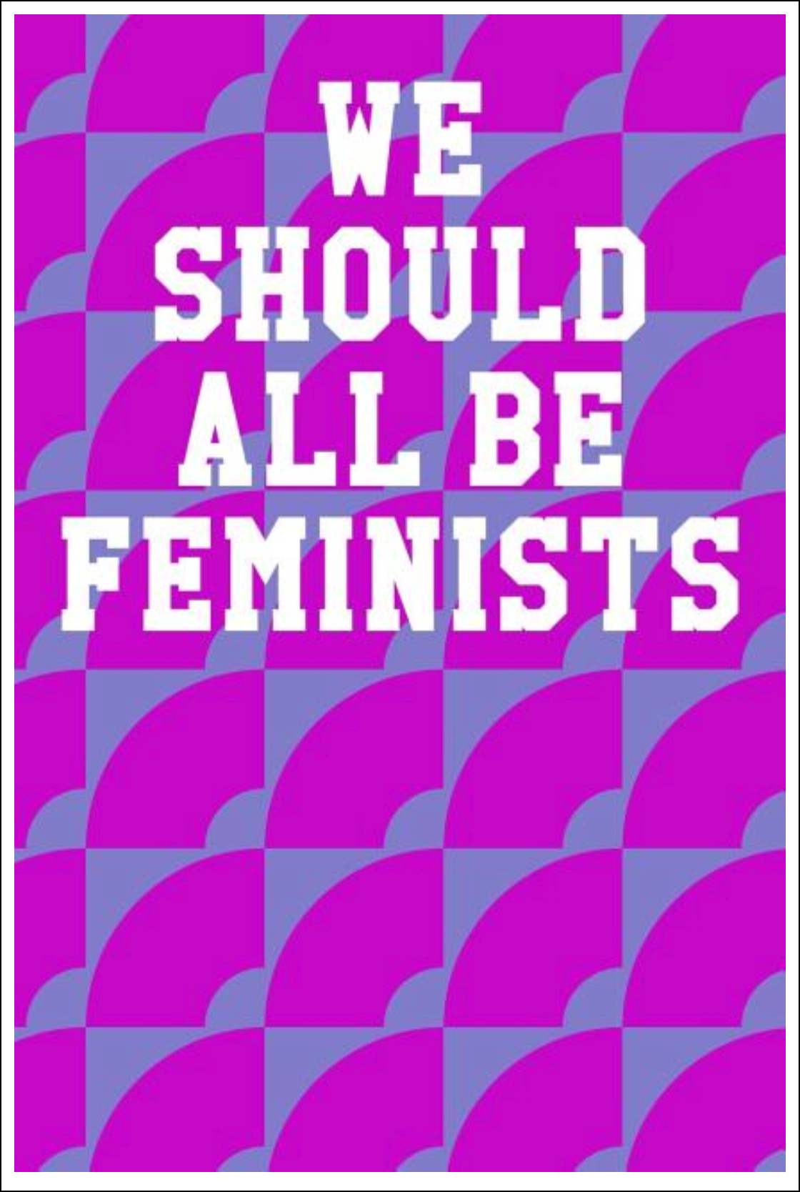 We Should All Be Feminists: Wide Ruled Notebook - Circles Fuchsia & Lilac Notebooks - Tophatter Daily Deals