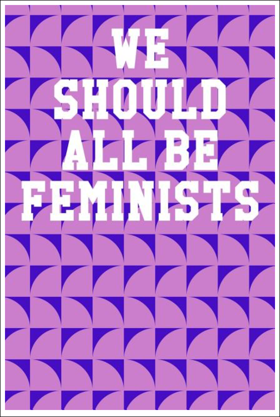 We Should All Be Feminists: Wide Ruled Notebook - Circles Pink & Purple Notebooks - Tophatter Daily Deals