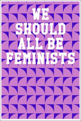 We Should All Be Feminists: Wide Ruled Notebook - Circles Pink & Purple Notebooks - Tophatter Daily Deals