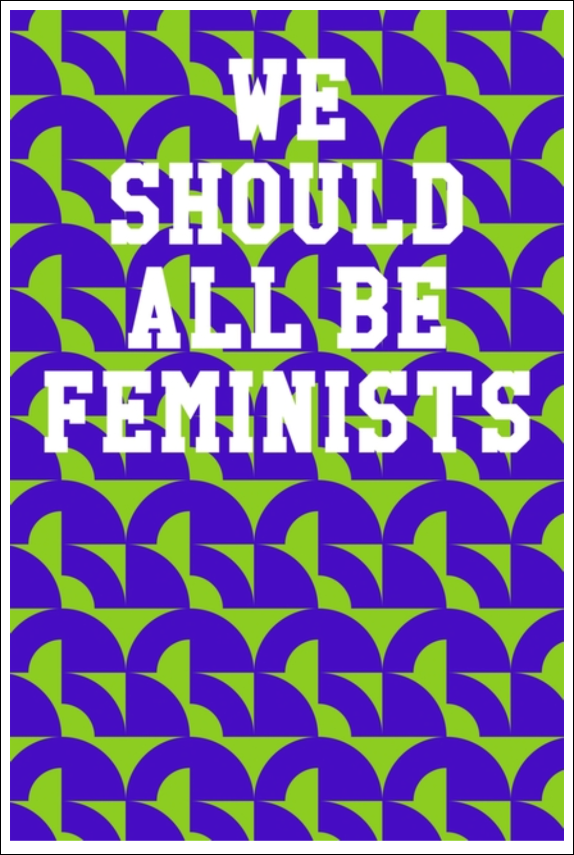 We Should All Be Feminists: Guitar Tab Notebook - Semi-Circle Patterns Purple & Lime Notebooks - Tophatter Daily Deals