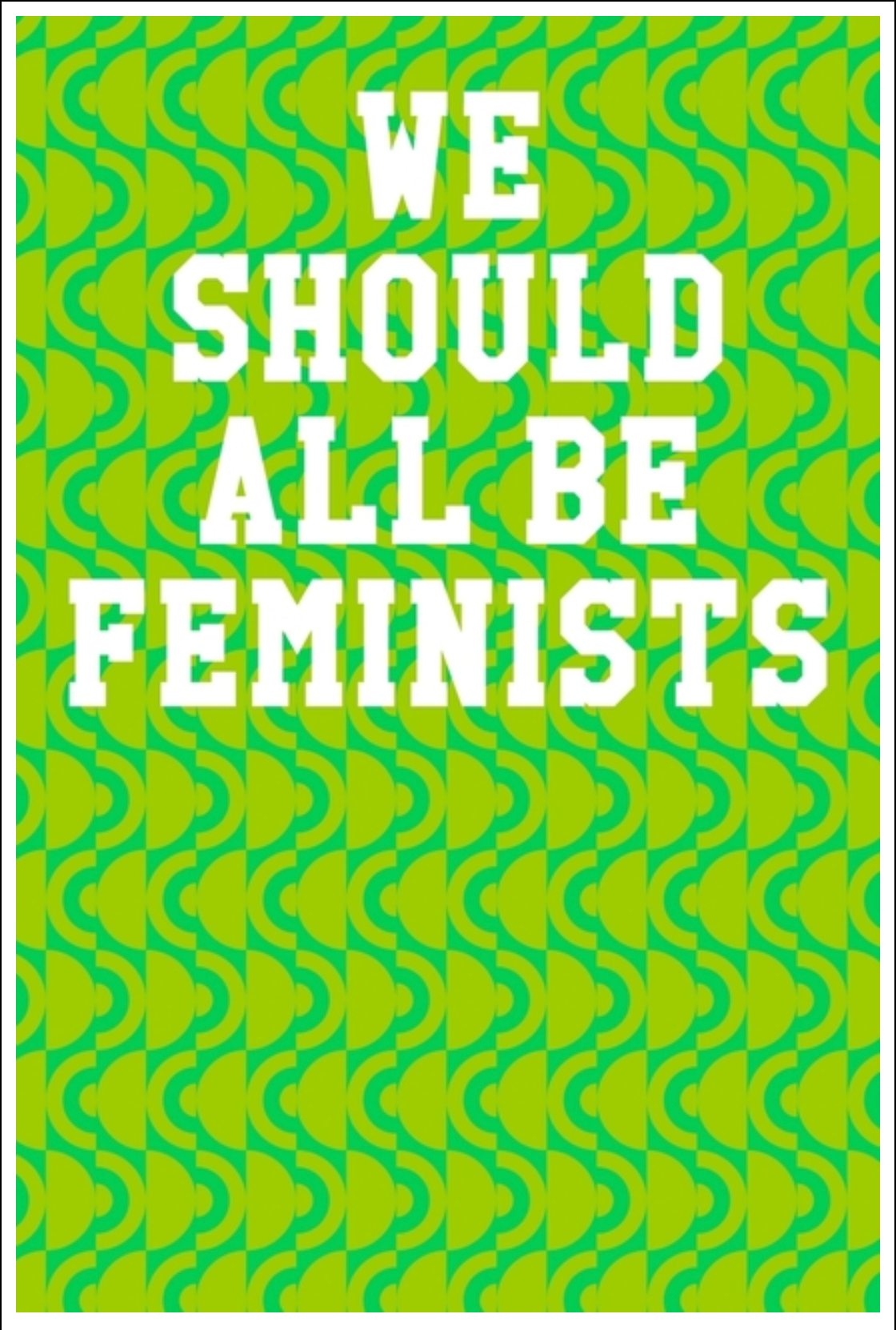 We Should All Be Feminists: Guitar Tab Notebook - Semi-Circle Patterns Green Notebooks - Tophatter Daily Deals