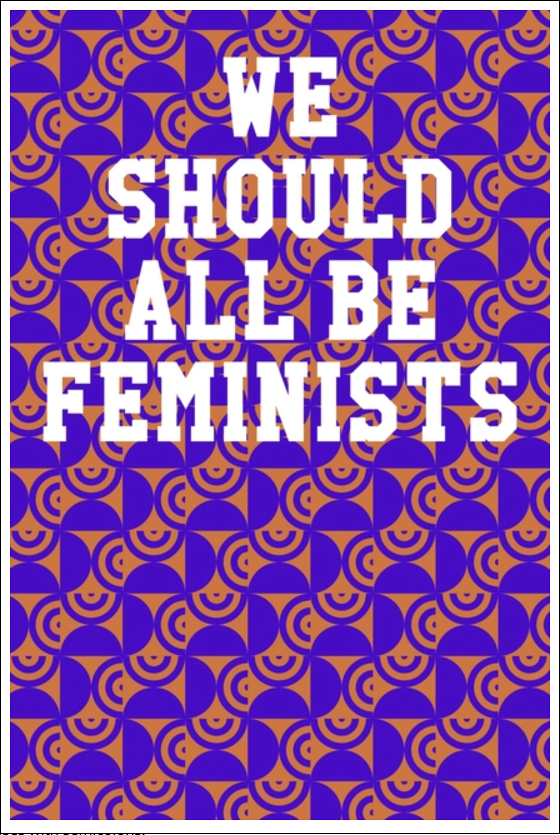 We Should All Be Feminists: Guitar Tab Notebook - Semi-Circle Patterns Purple & Orange Notebooks - Tophatter Daily Deals