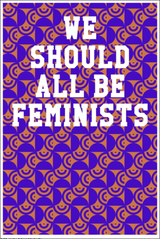 We Should All Be Feminists: Guitar Tab Notebook - Semi-Circle Patterns Purple & Orange Notebooks - Tophatter Daily Deals
