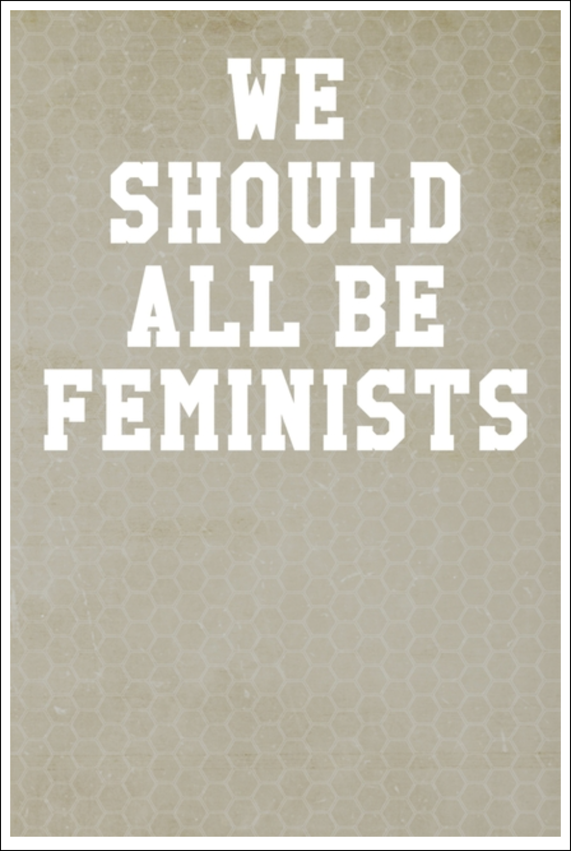 We Should All Be Feminists: Guitar Tab Notebook - Marble Patterns Honeycomb Notebooks - Tophatter Daily Deals
