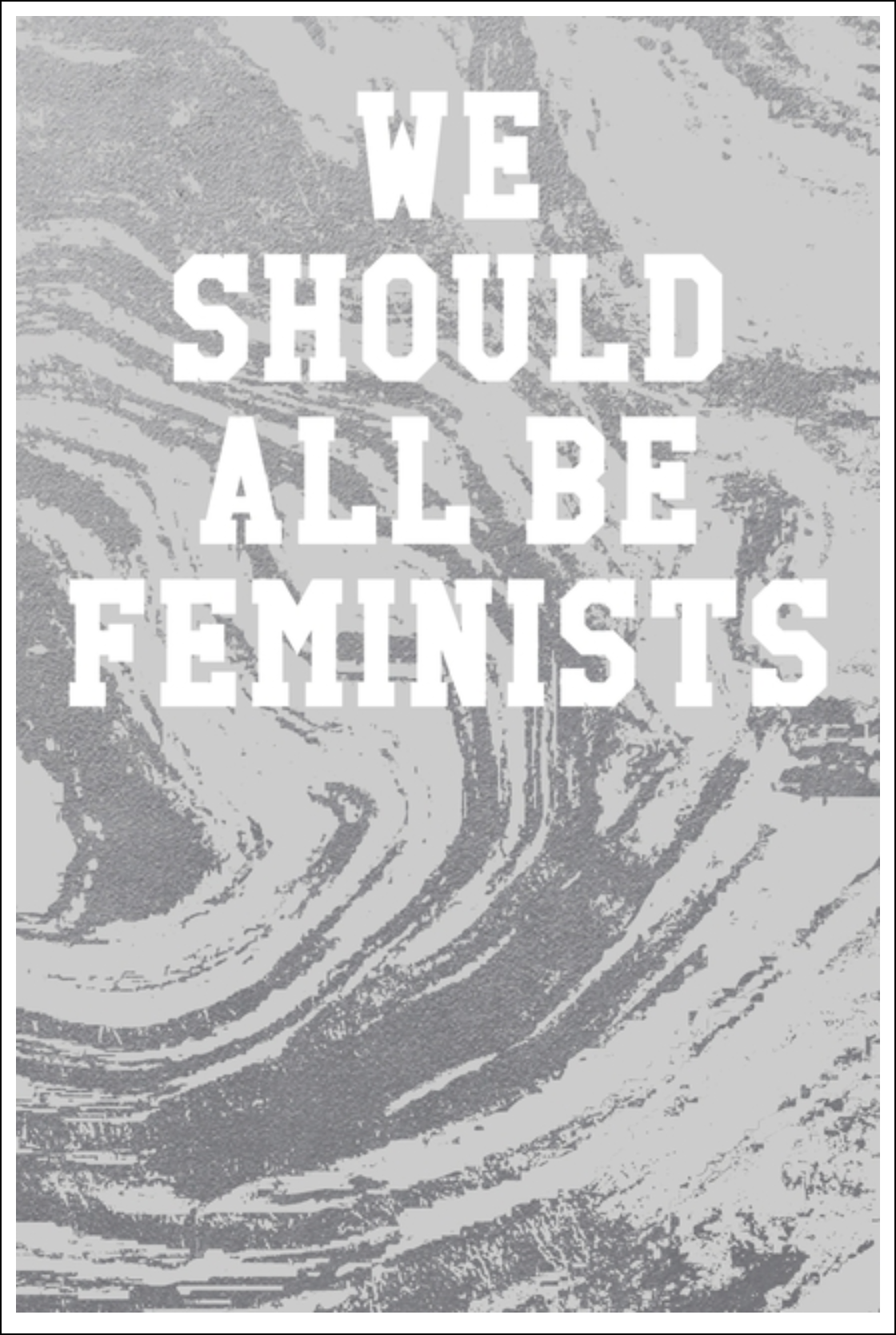 We Should All Be Feminists: Guitar Tab Notebook - Marble Patterns Silver Notebooks - Tophatter Daily Deals