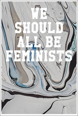 We Should All Be Feminists: Guitar Tab Notebook - Marble Patterns White & Blue Notebooks - Tophatter Daily Deals