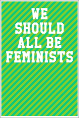 We Should All Be Feminists: Guitar Tab Notebook - Stripes Green Notebooks - Tophatter Daily Deals