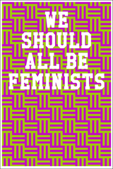 We Should All Be Feminists: Guitar Tab Notebook - Stripes Lime & Fuchsia Notebooks - Tophatter Daily Deals