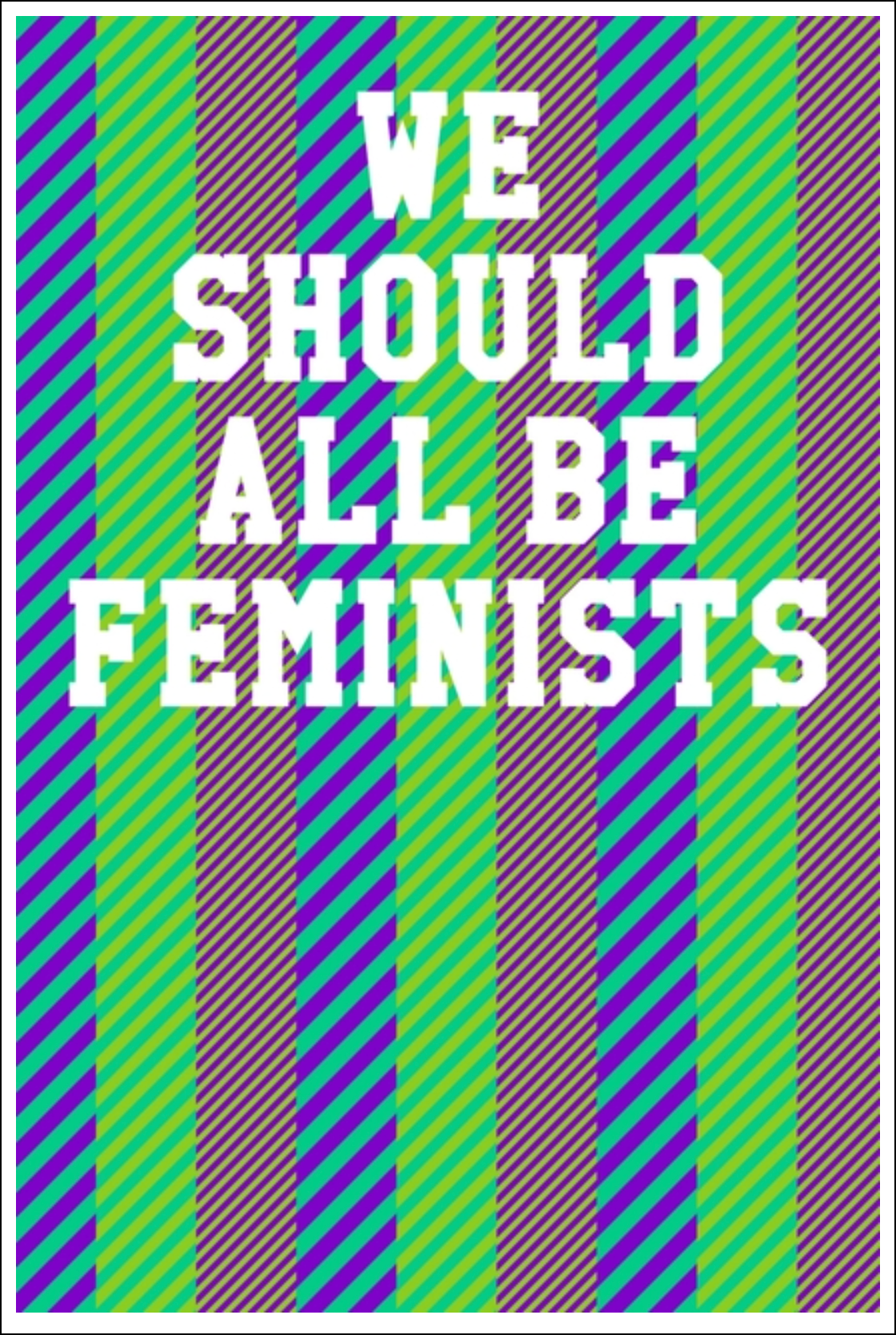 We Should All Be Feminists: Guitar Tab Notebook - Stripes Multi-Colored Notebooks - Tophatter Daily Deals