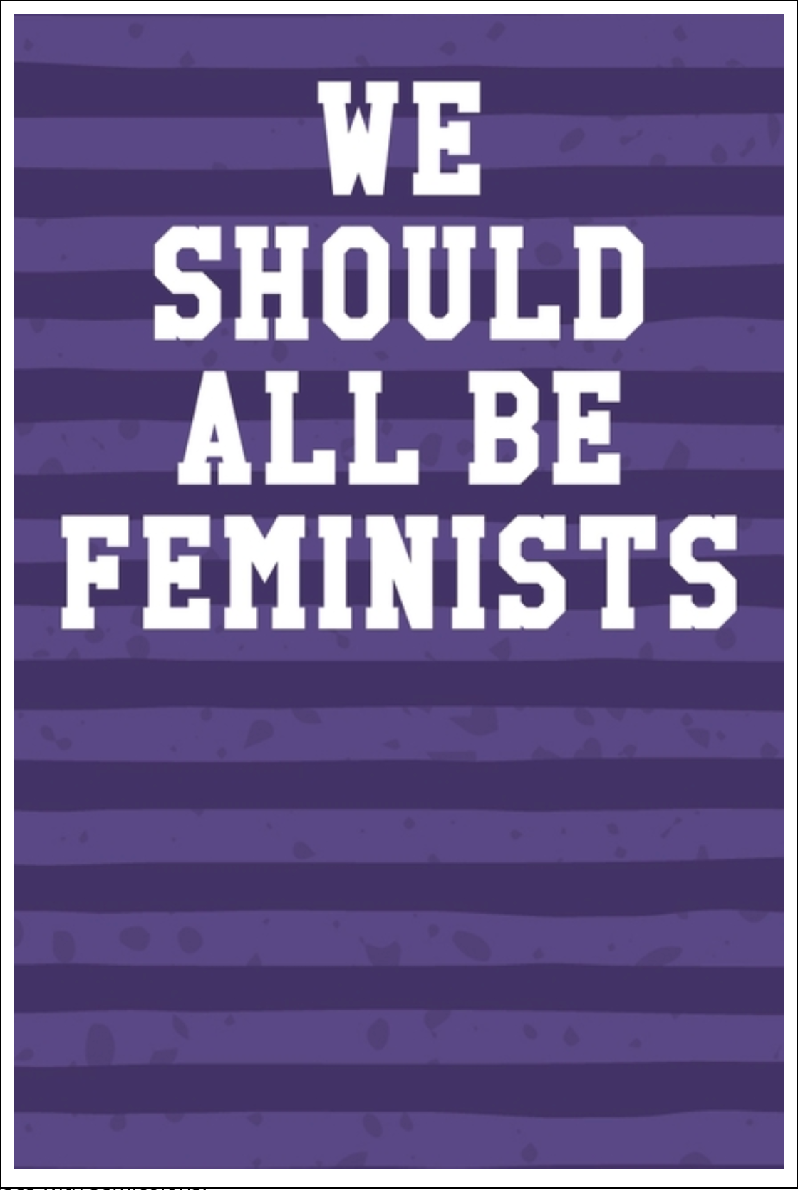 We Should All Be Feminists: Guitar Tab Notebook - Stripes Purple Notebooks - Tophatter Daily Deals