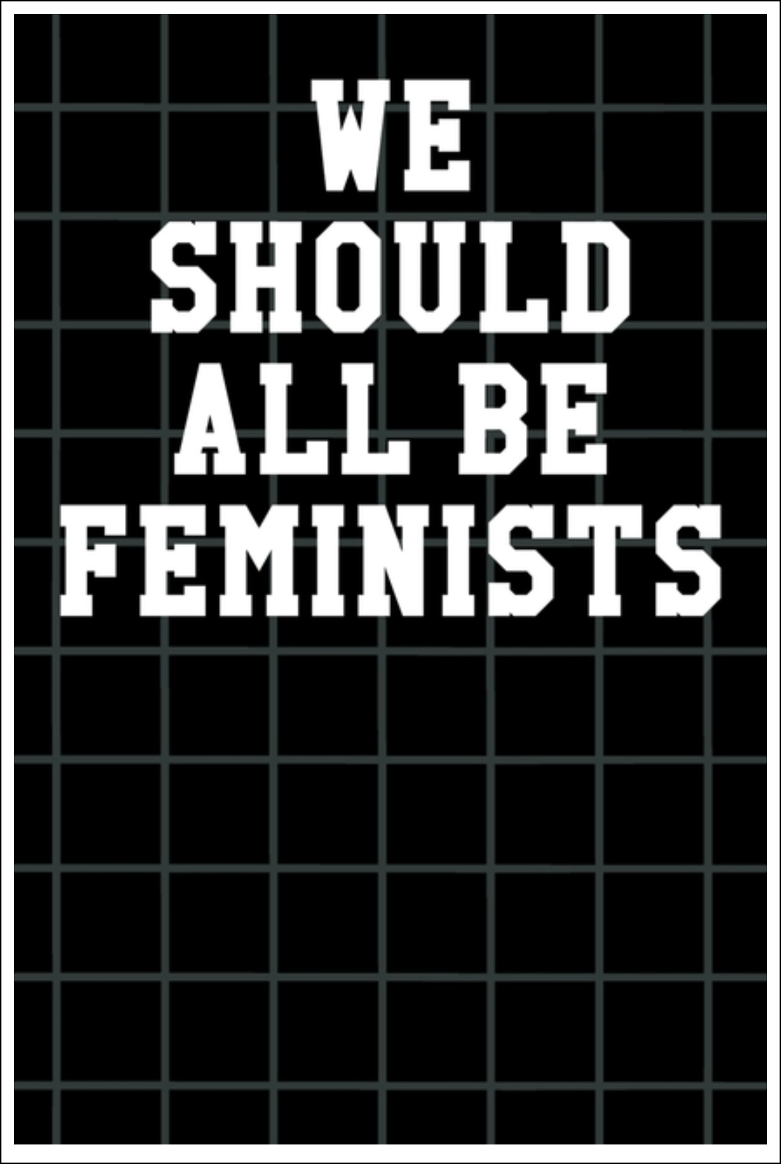 We Should All Be Feminists: Guitar Tab Notebook - Stripes Black Notebooks - Tophatter Daily Deals