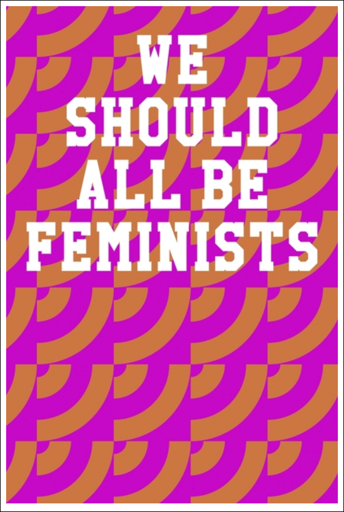 We Should All Be Feminists: Guitar Tab Notebook - Circles Pink & Orange Notebooks - Tophatter Daily Deals