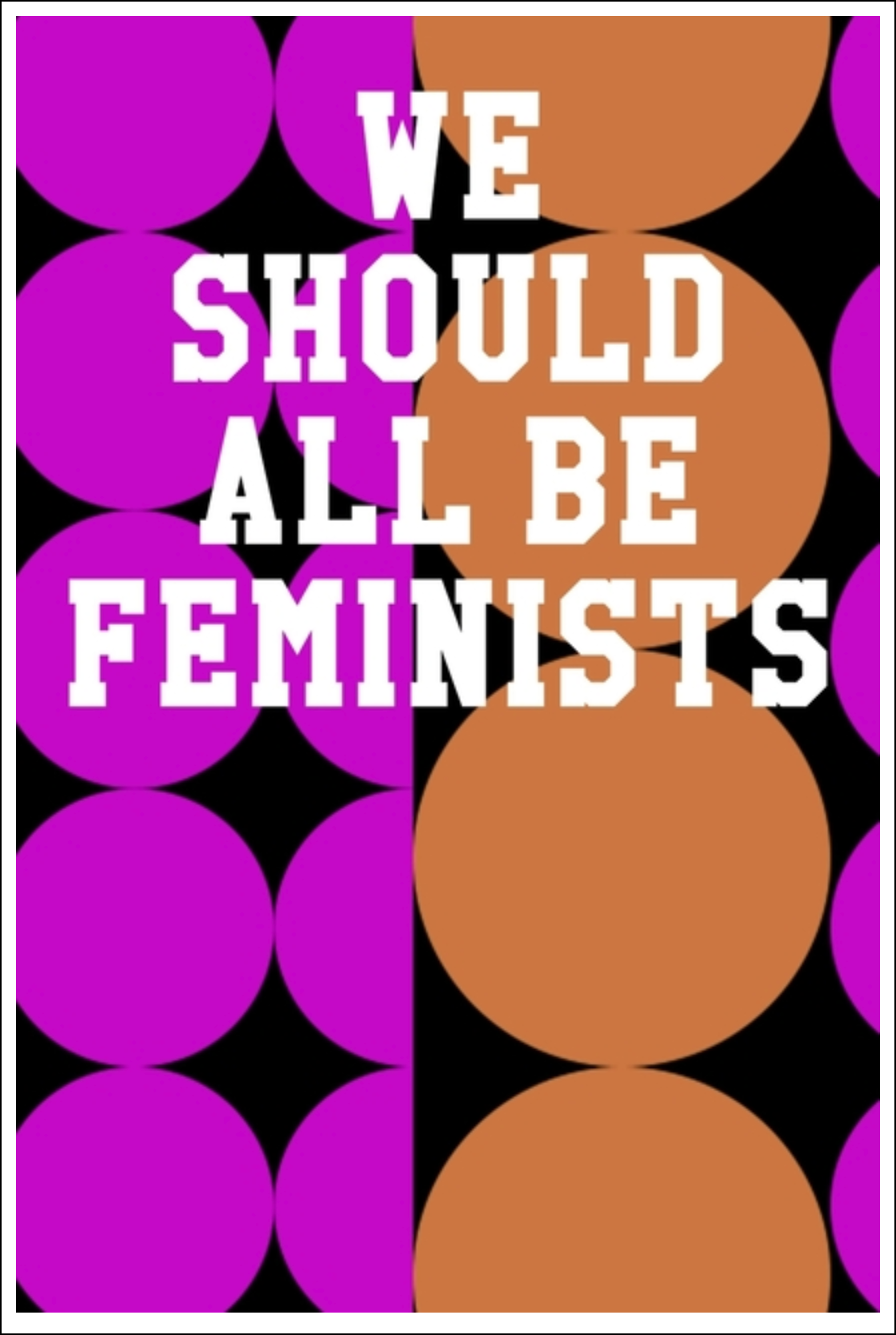 We Should All Be Feminists: Guitar Tab Notebook - Circles Fuchsia & Orange Notebooks - Tophatter Daily Deals