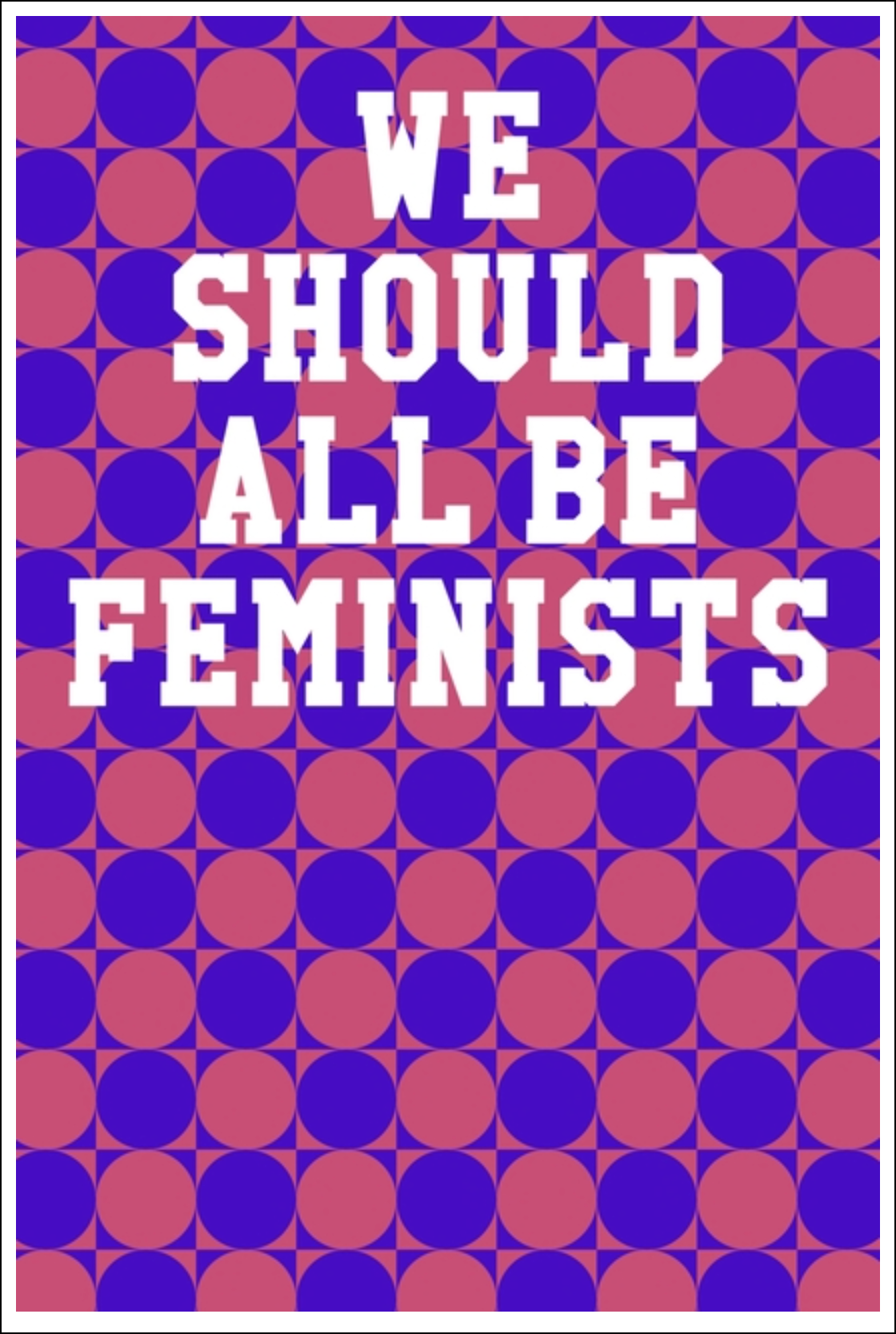 We Should All Be Feminists: Guitar Tab Notebook - Circles Red & Purple Notebooks - Tophatter Daily Deals