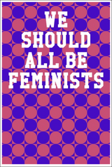 We Should All Be Feminists: Guitar Tab Notebook - Circles Red & Purple Notebooks - Tophatter Daily Deals