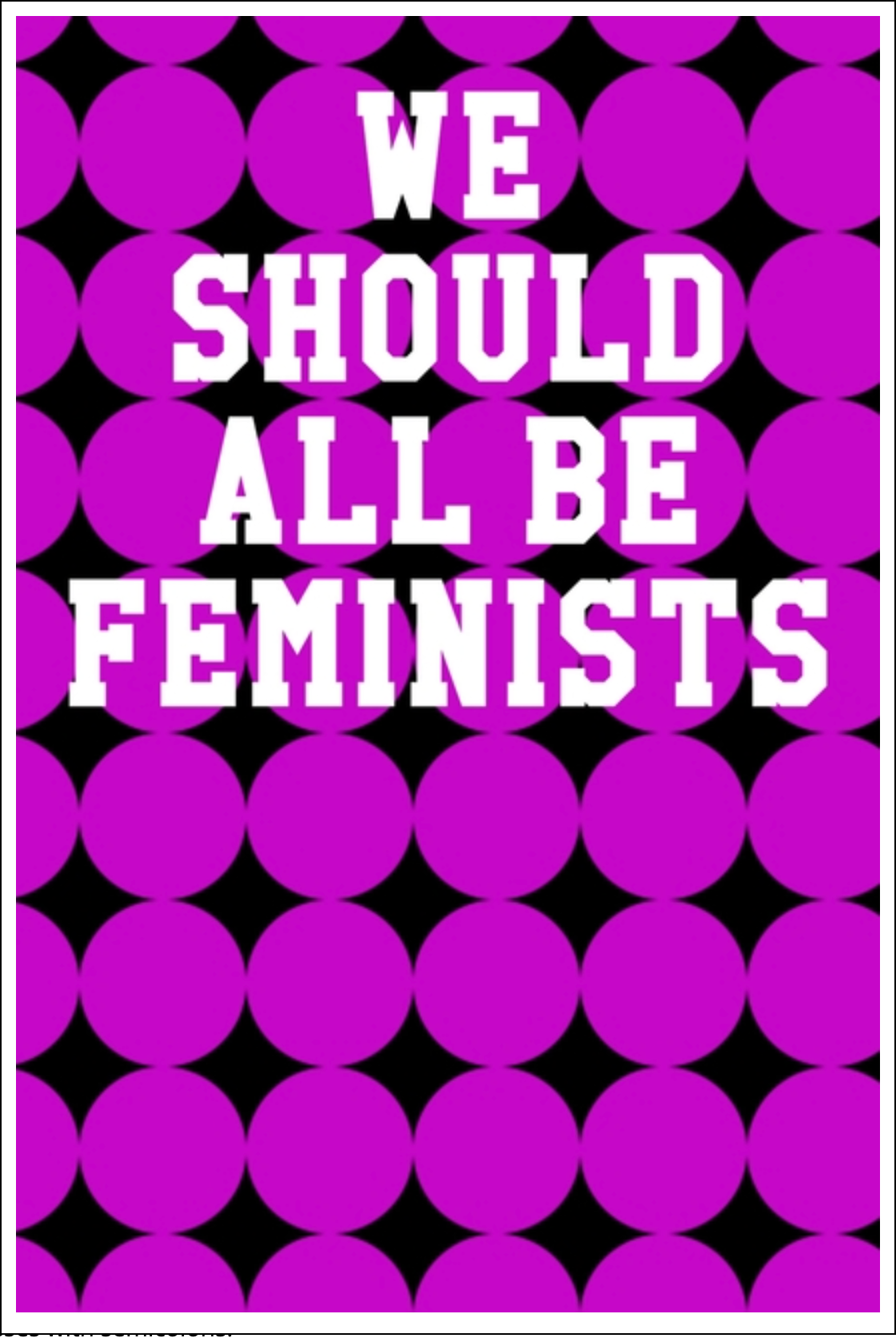 We Should All Be Feminists: Guitar Tab Notebook - Circles Black & Fuchsia Notebooks - Tophatter Daily Deals