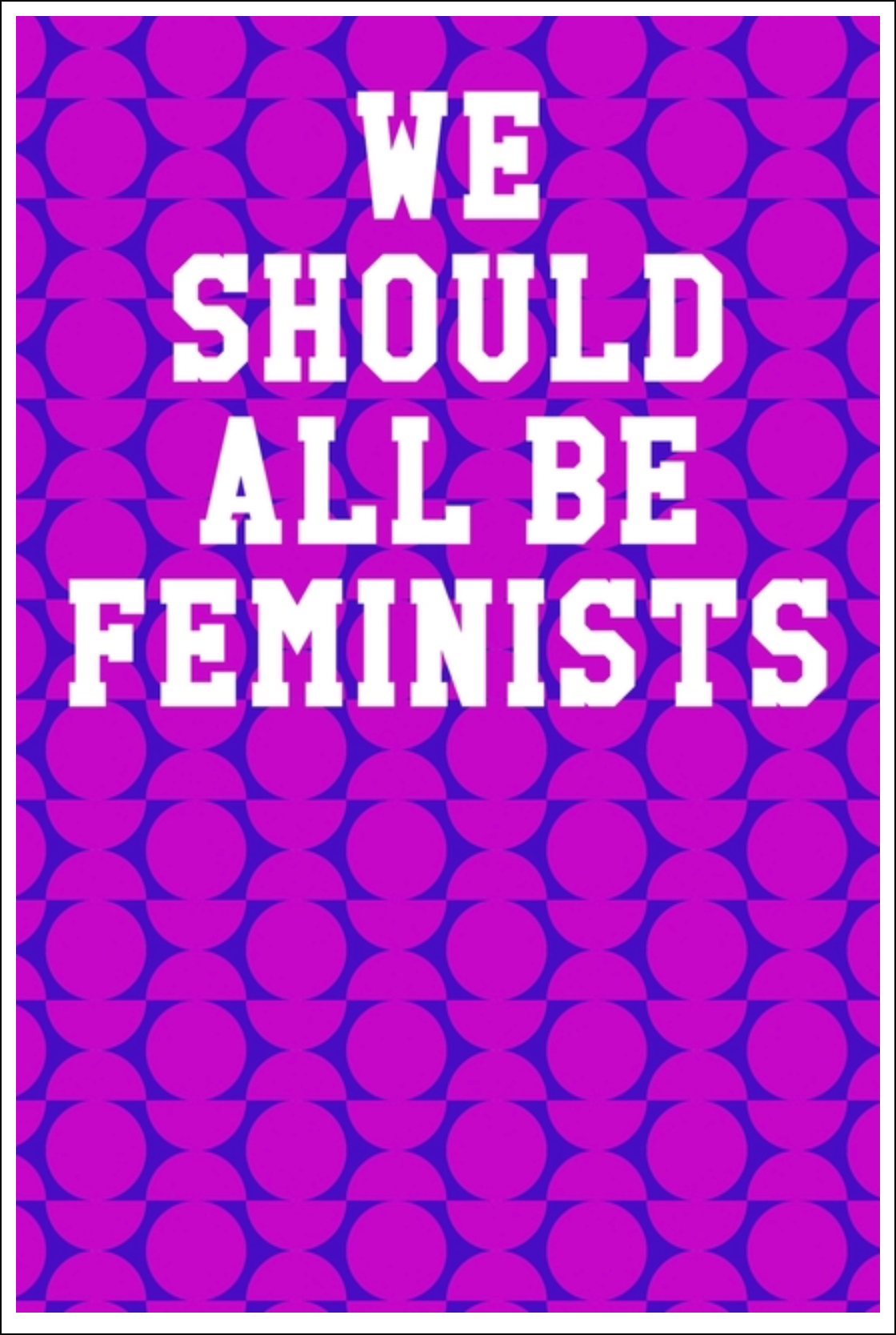 We Should All Be Feminists: Guitar Tab Notebook - Circles Fuchsia & Purple Notebooks - Tophatter Daily Deals