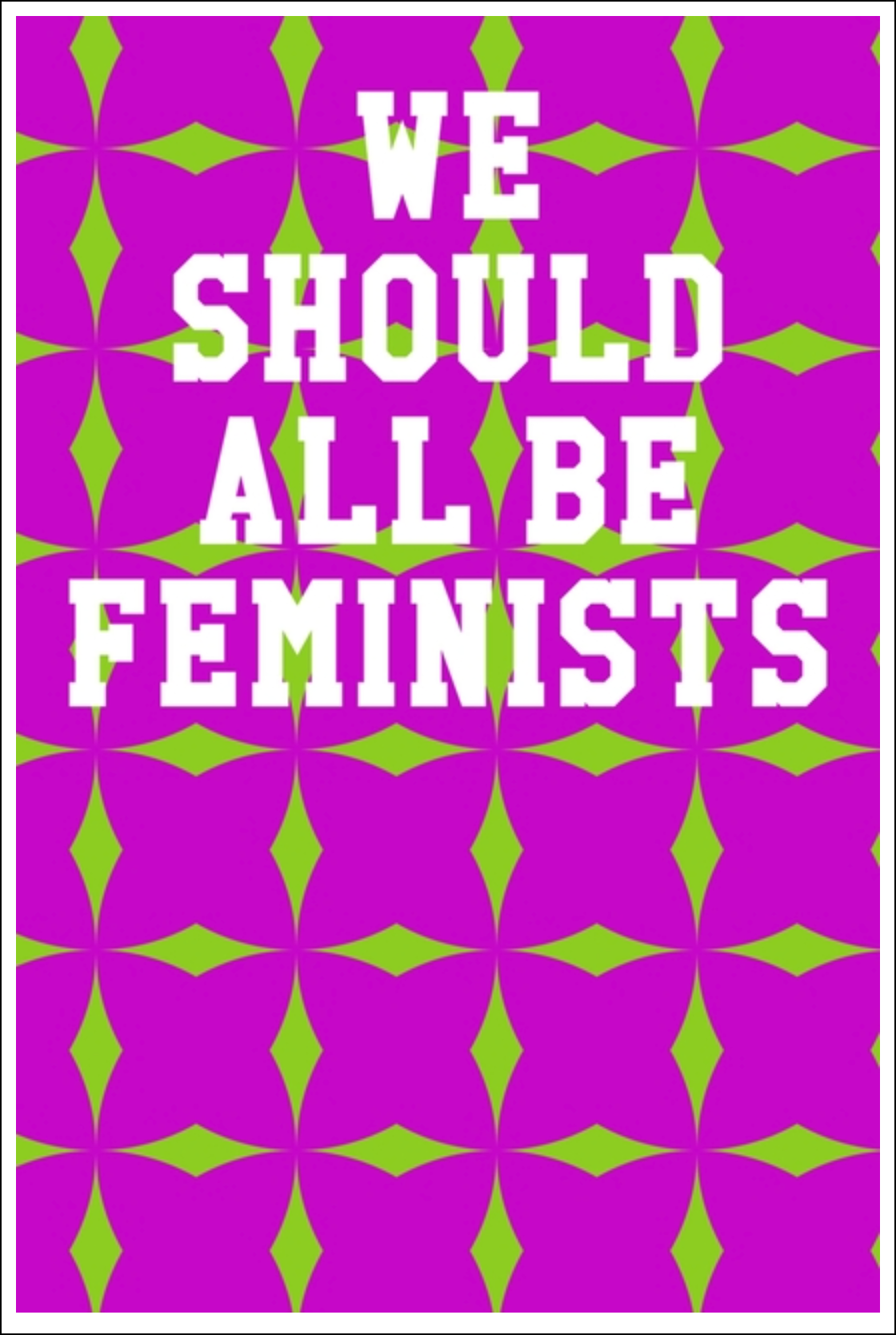 We Should All Be Feminists: Guitar Tab Notebook - Stars Lime & Fuchsia Notebooks - Tophatter Daily Deals