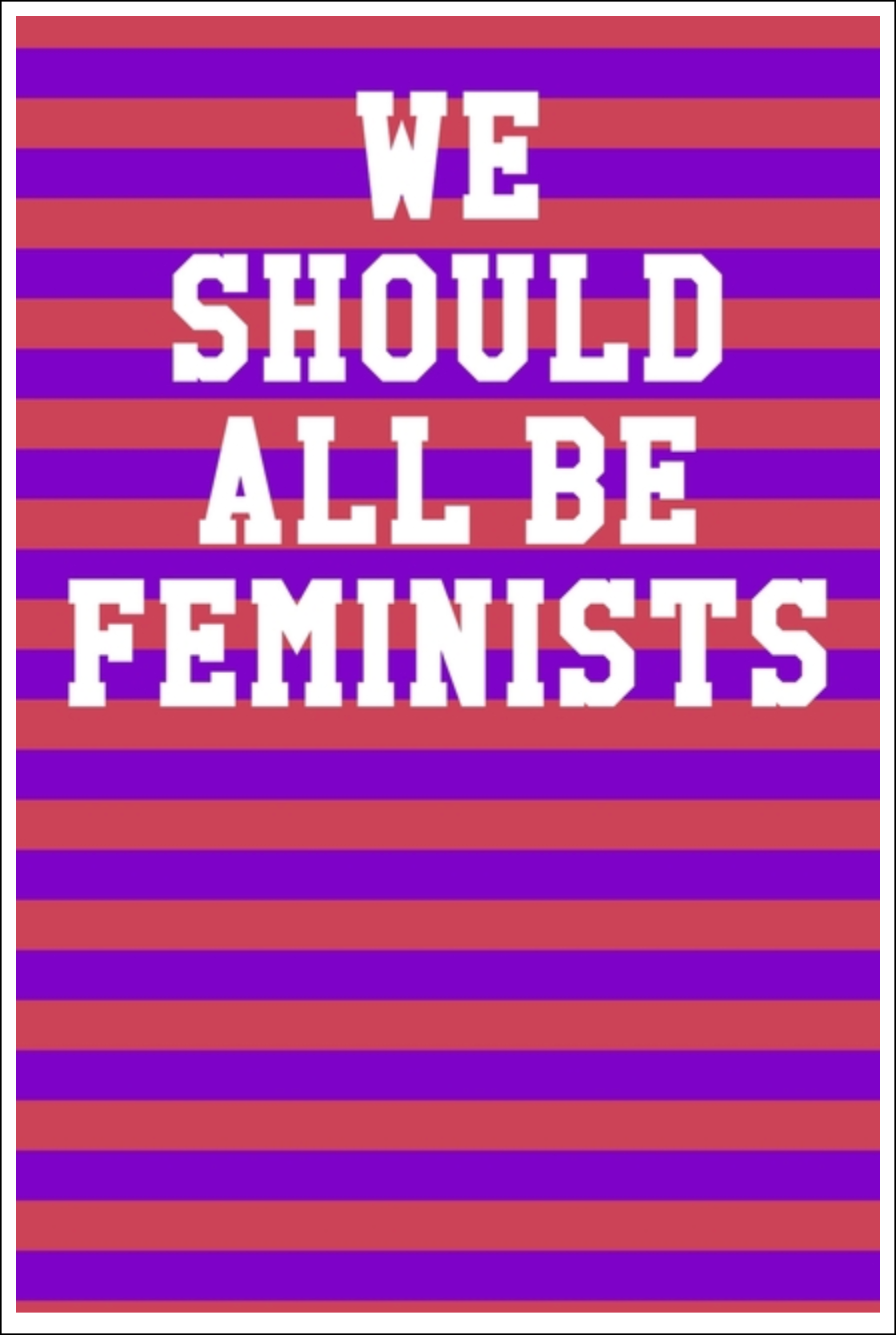 We Should All Be Feminists: Ukulele Tab Notebook - Stripes Red & Purple Notebooks - Tophatter Daily Deals
