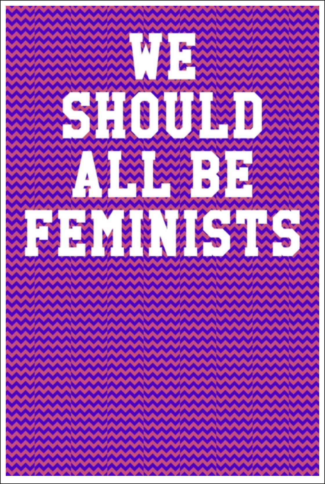 We Should All Be Feminists: Ukulele Tab Notebook - Chevron Patterns Red & Purple Notebooks - Tophatter Daily Deals