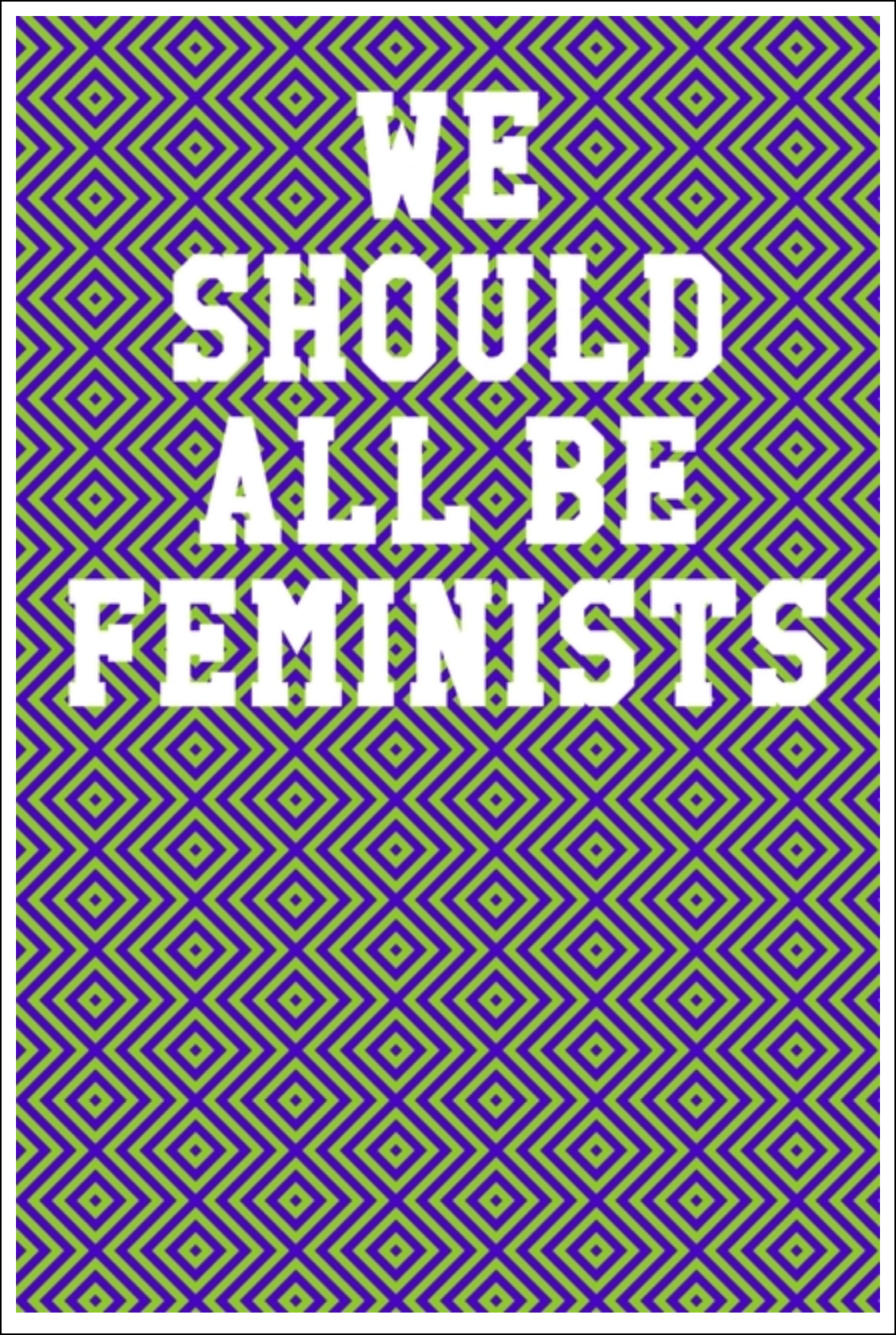 We Should All Be Feminists: Ukulele Tab Notebook - Chevron Patterns Purple & Lime Notebooks - Tophatter Daily Deals