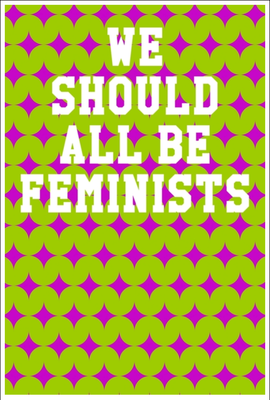 We Should All Be Feminists: Ukulele Tab Notebook - Stars Lime & Fuchsia Notebooks - Tophatter Daily Deals
