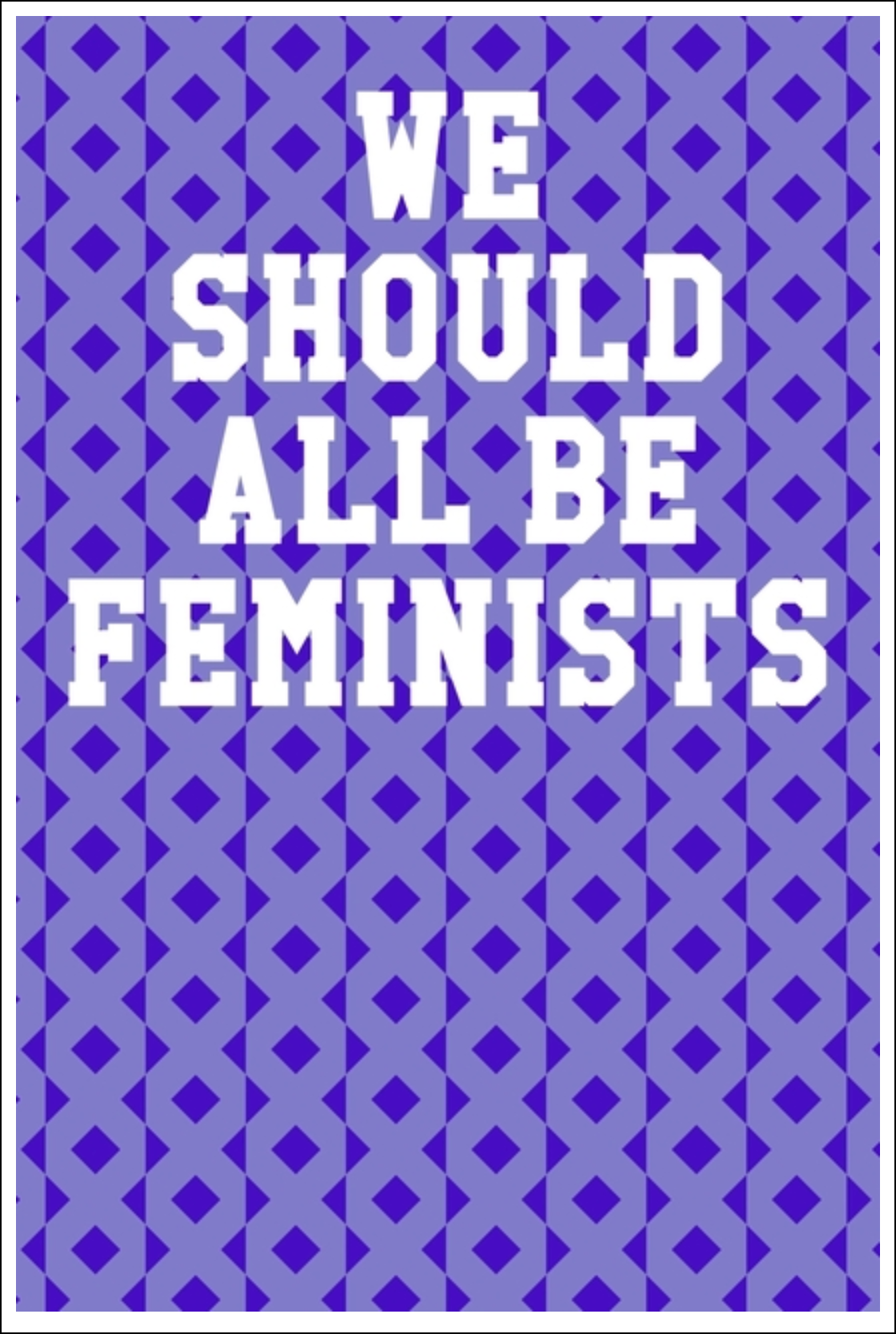 We Should All Be Feminists: Ukulele Tab Notebook - XO Patterns Purple Notebooks - Tophatter Daily Deals