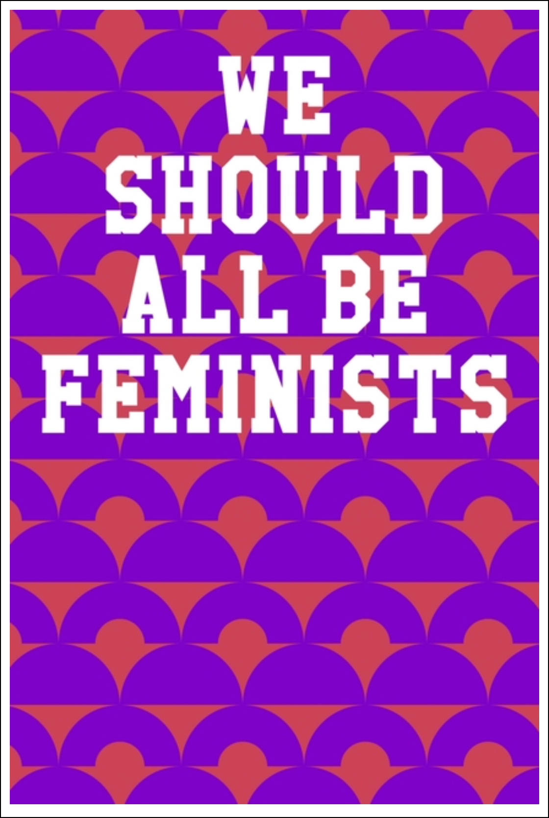 We Should All Be Feminists: Ukulele Tab Notebook - Semi-Circle Patterns Purple & Red Notebooks - Tophatter Daily Deals