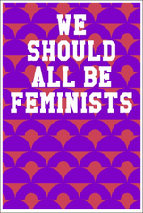 We Should All Be Feminists: Ukulele Tab Notebook - Semi-Circle Patterns Purple & Red Notebooks - Tophatter Daily Deals